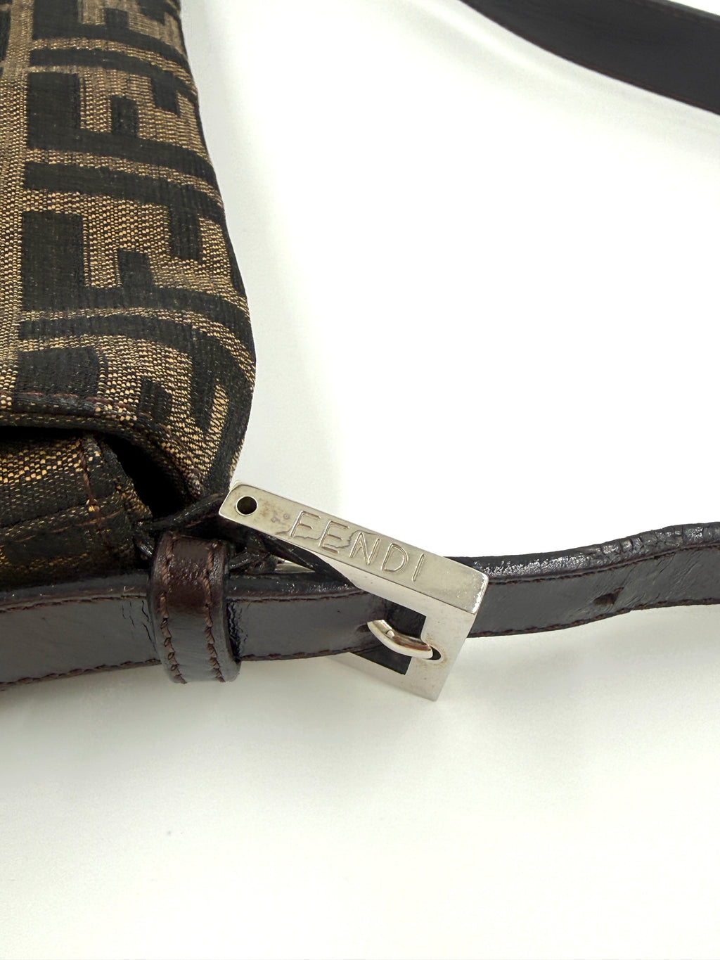 Pre-Owned Fendi Baguette Classic Zucca Print Fendi Monogram - Authenticated