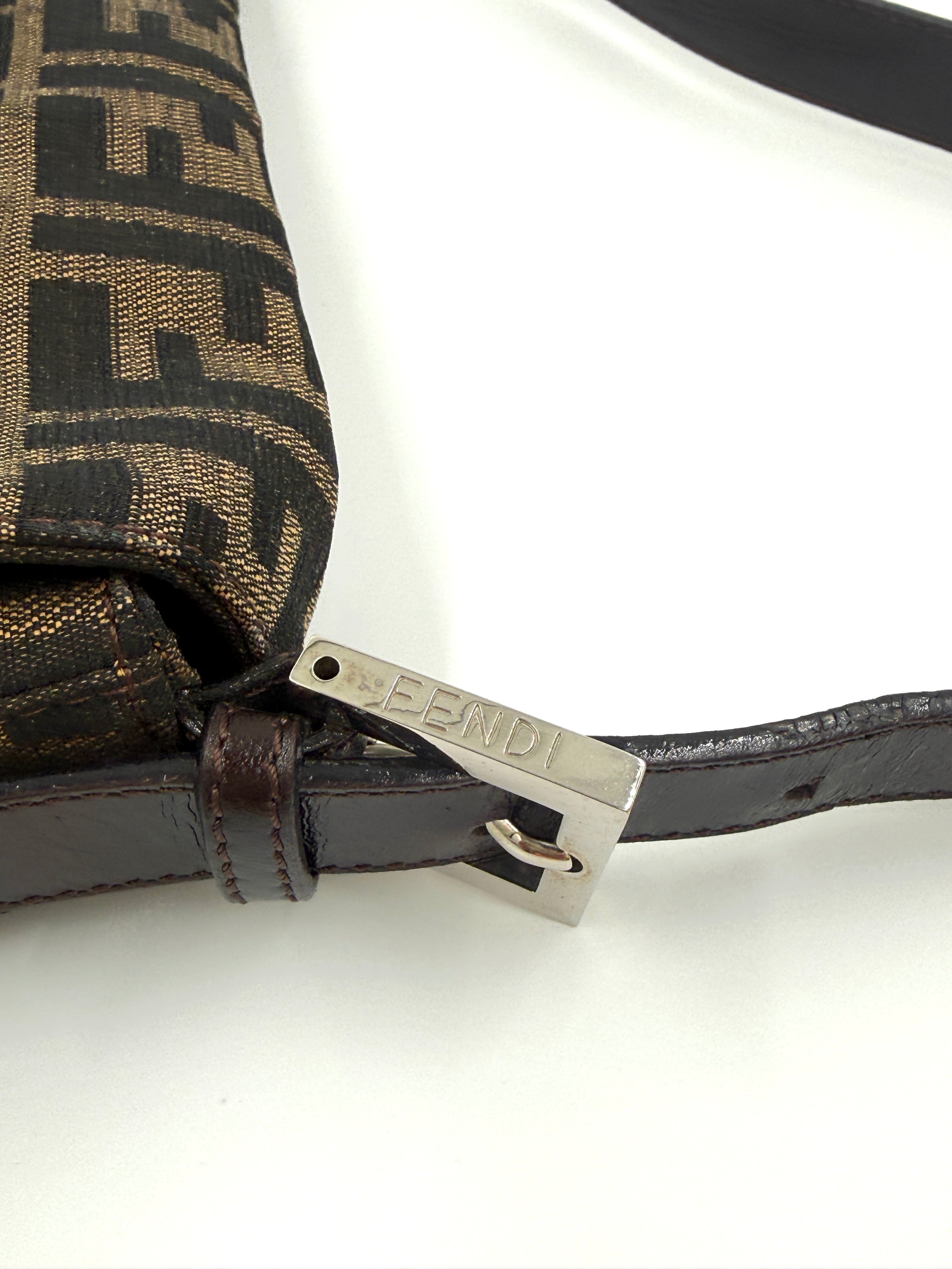 Pre-Owned Fendi Baguette Classic Zucca Print Fendi Monogram - Authenticated