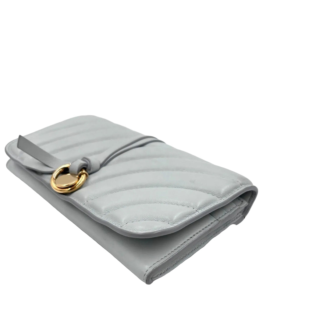 Pre-owned Chloé Alphabet Wallet in Light Blue