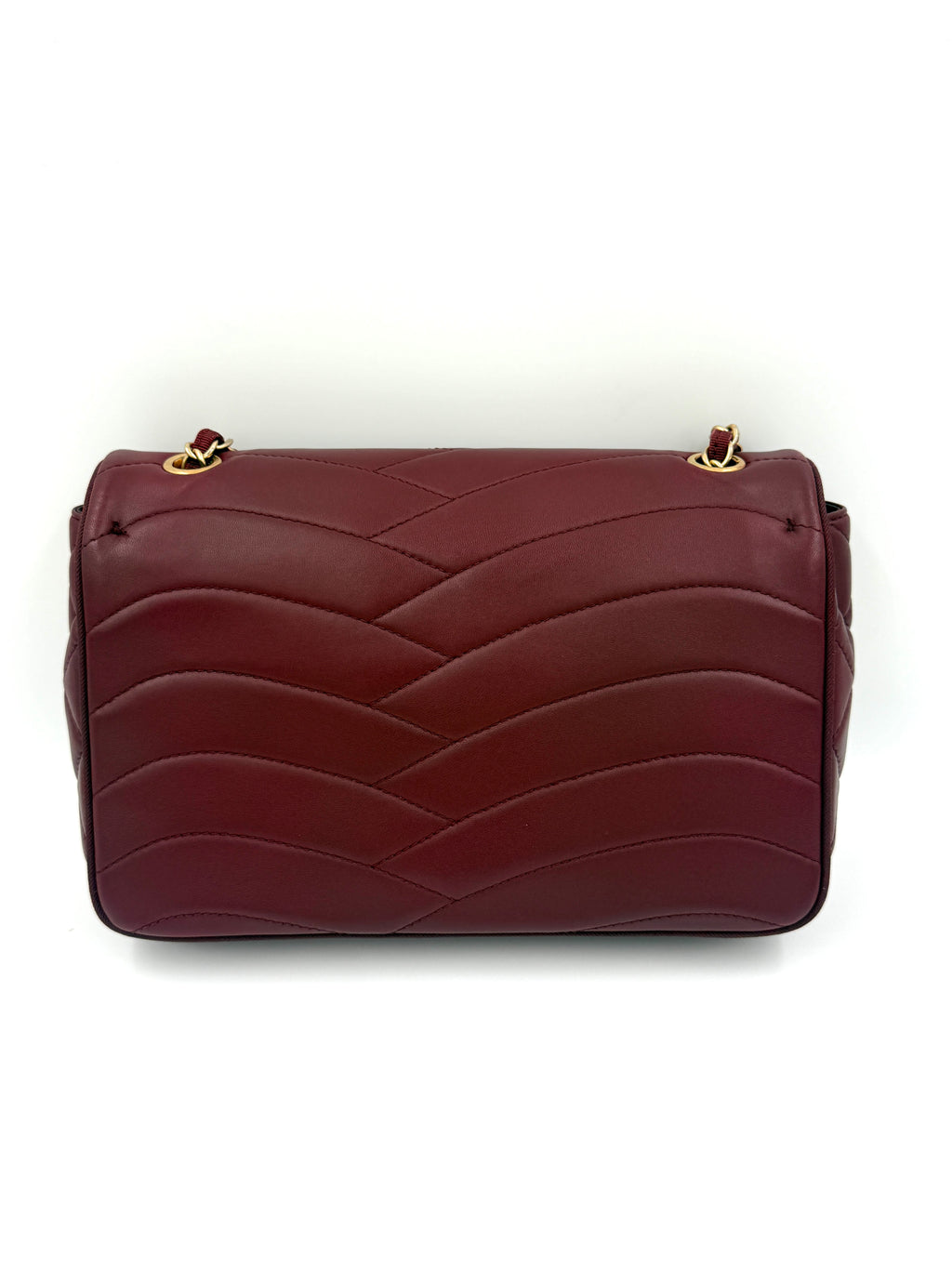 Pre-owned Chanel Burgundy Paris-Seoul Pagoda Flap Bag with Gold Hardware - Authenticated