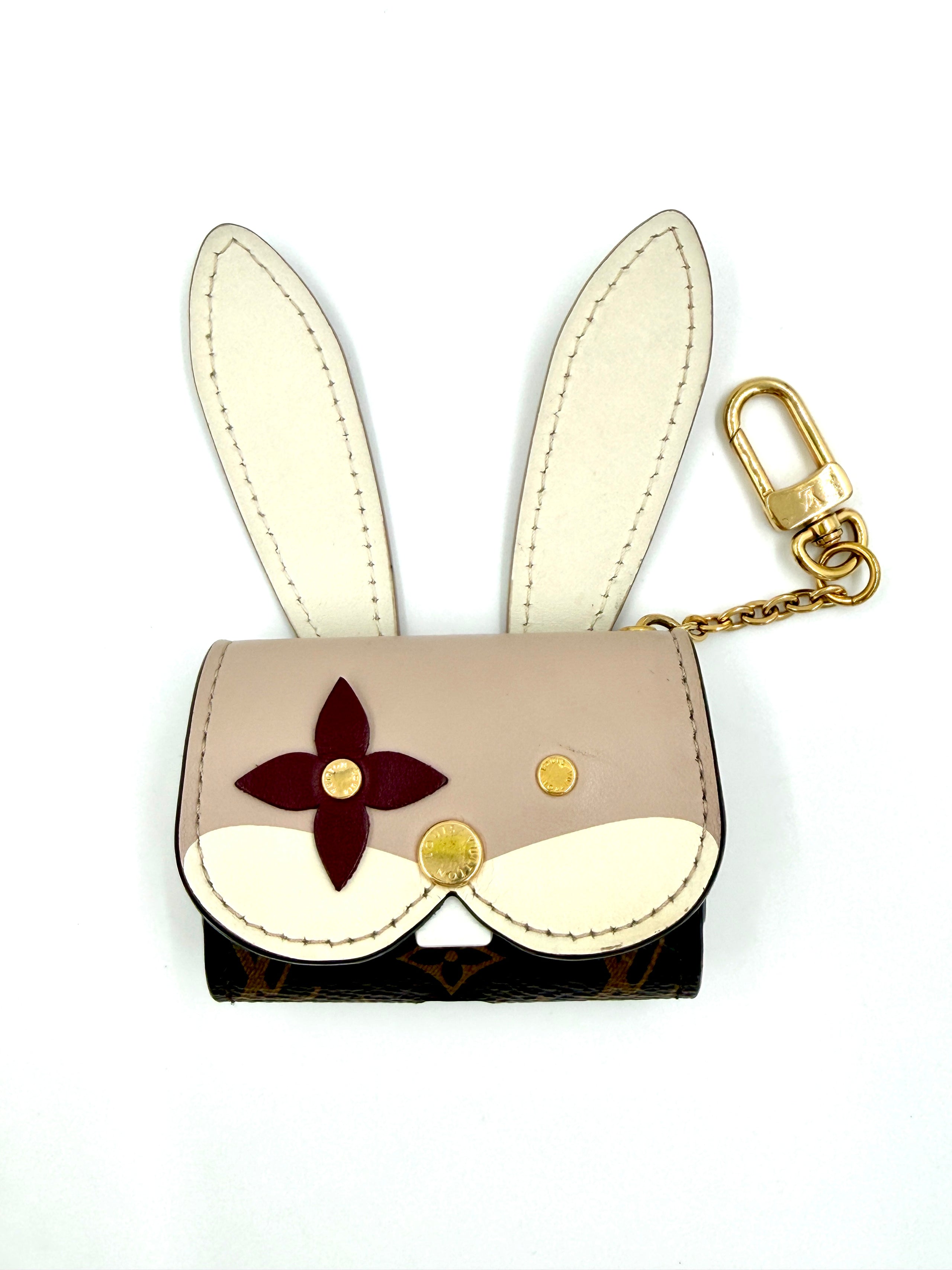Pre-owned Louis Vuitton Rabbit Etui Airpods Pro Case Bag Charm - Authenticated
