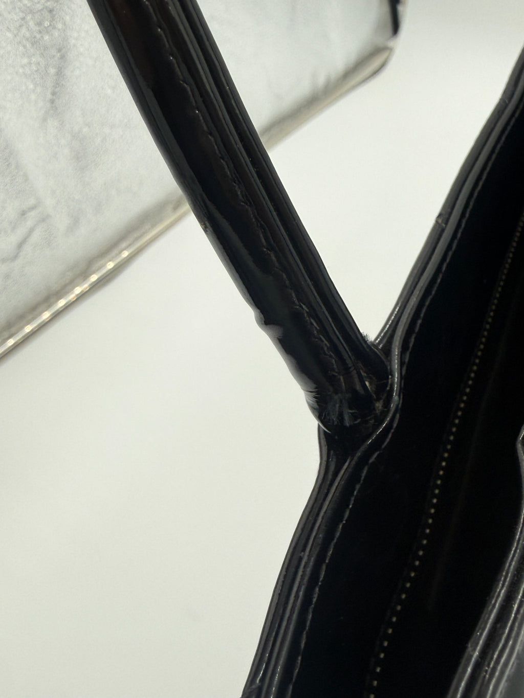 Pre-Owned Chanel Black Quilted Patent Leather Medallion Tote Bag with Silver Hardware - Authenticated