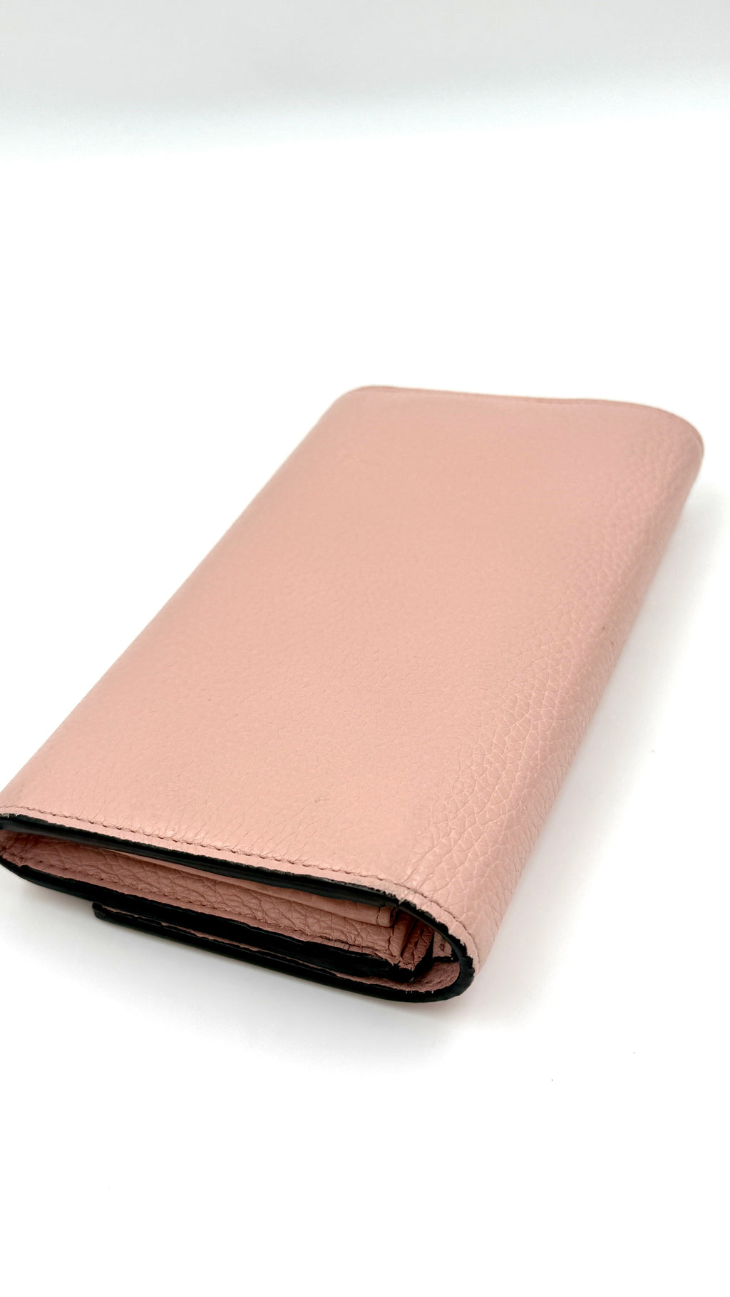 Pre-Owned Gucci Blind for Love Long Pink Wallet - Authenticated
