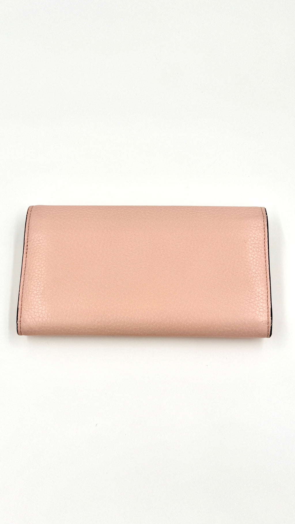 Pre-Owned Gucci Blind for Love Long Pink Wallet - Authenticated
