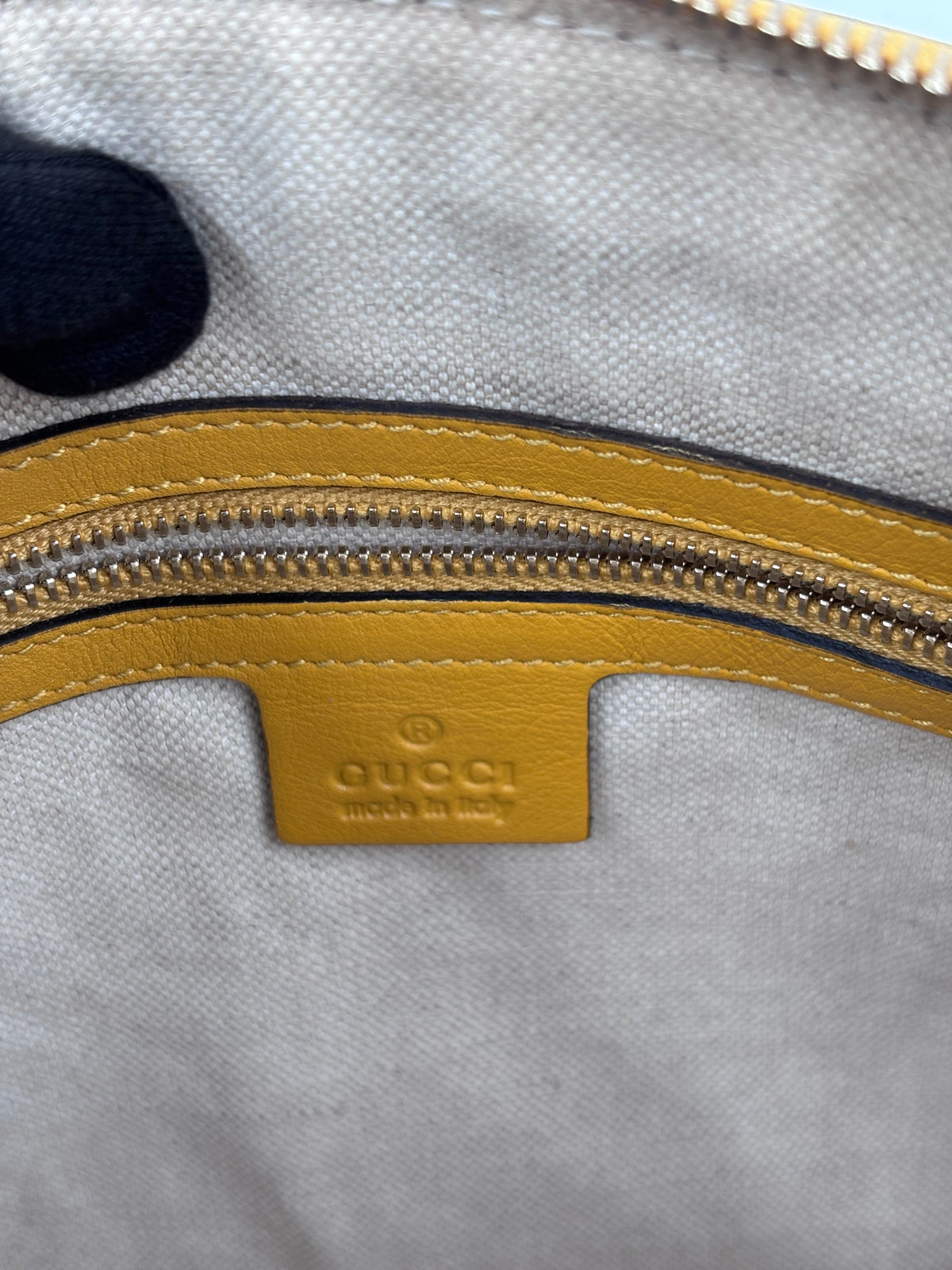 Pre-owned Gucci Microguccissima Nice Dome Satchel in Yellow Patent Leather - Authenticated