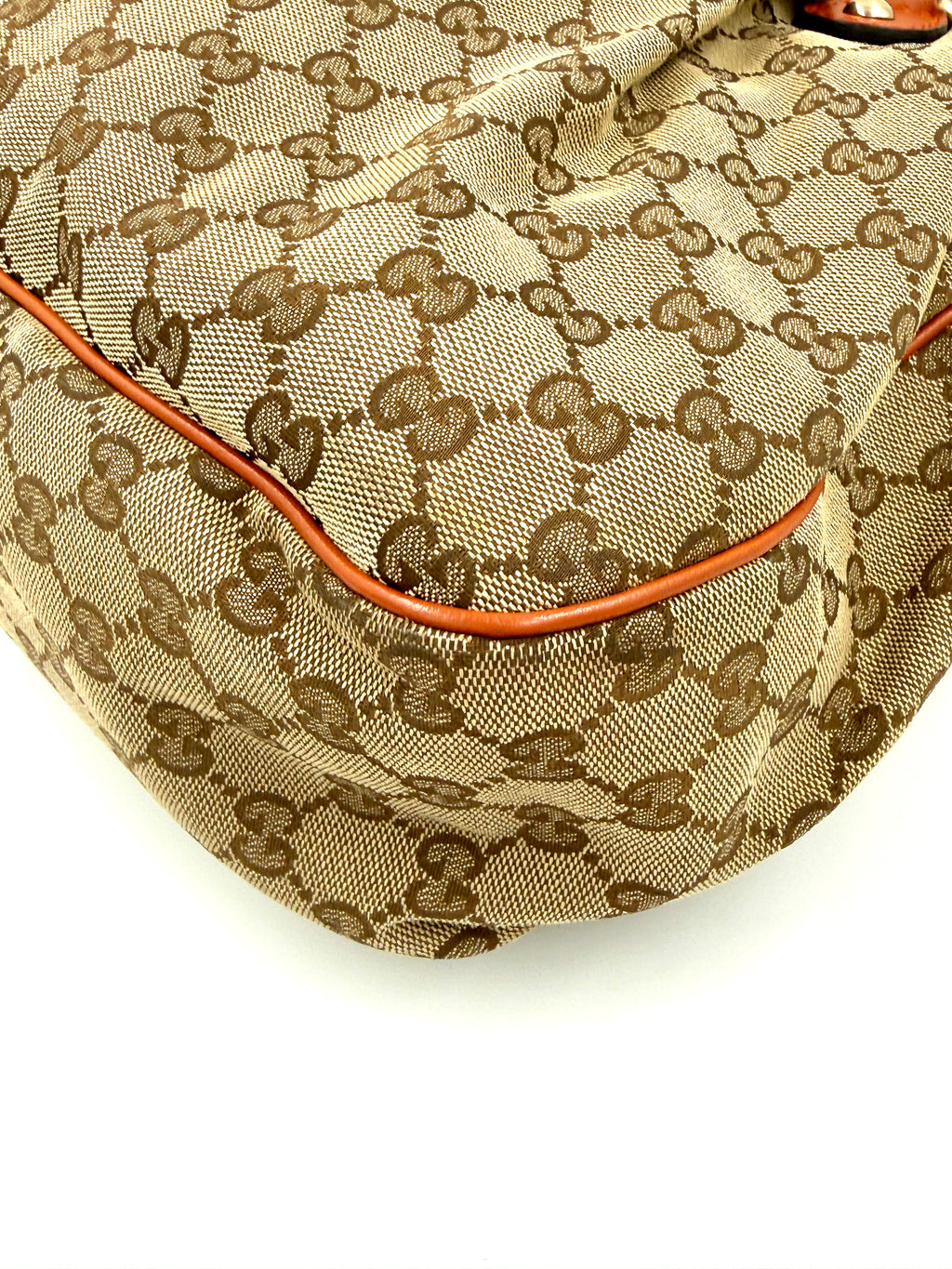 Pre-Owned Gucci GG Canvas Sukey Handbag Large - Authenticated