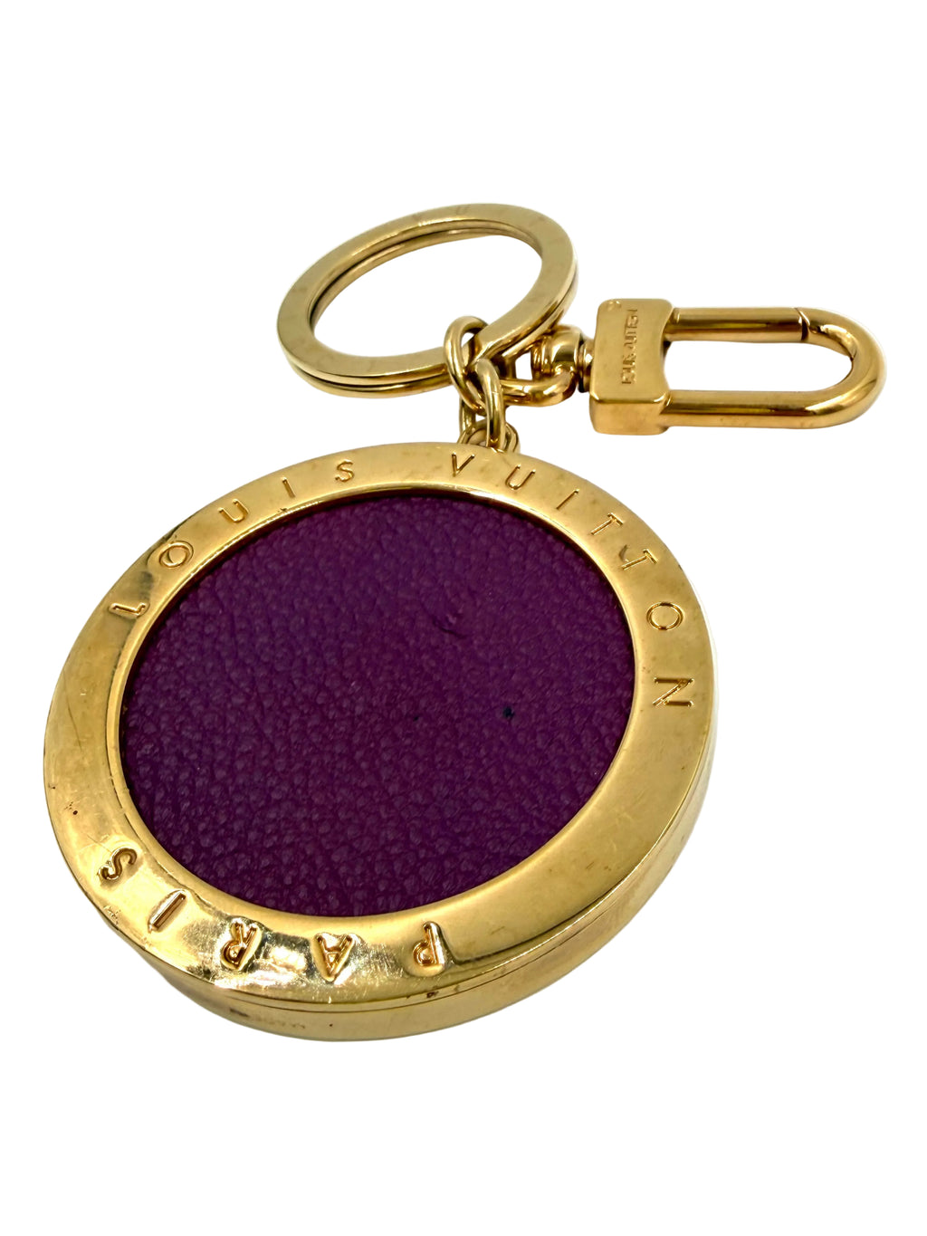 Pre-owned Louis Vuitton Round Flower Medallion Bag Charm and Key Holder