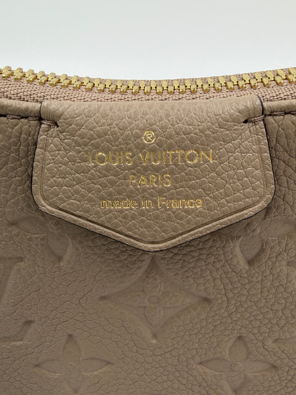 Pre-owned Louis Vuitton Easy Pouch On Strap Empreinte Leather Dune - Authenticated