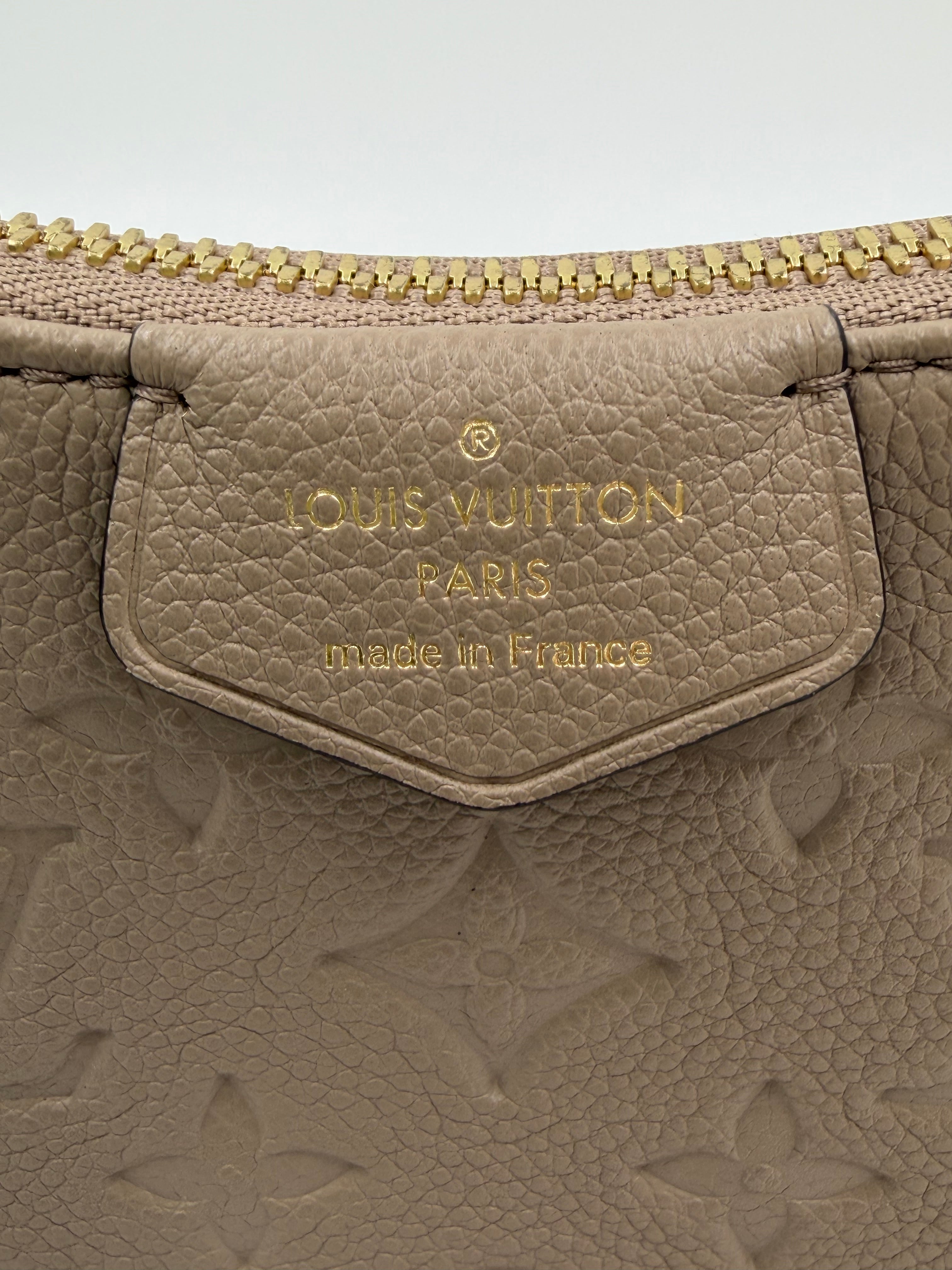 Pre-owned Louis Vuitton Easy Pouch On Strap Empreinte Leather Dune - Authenticated