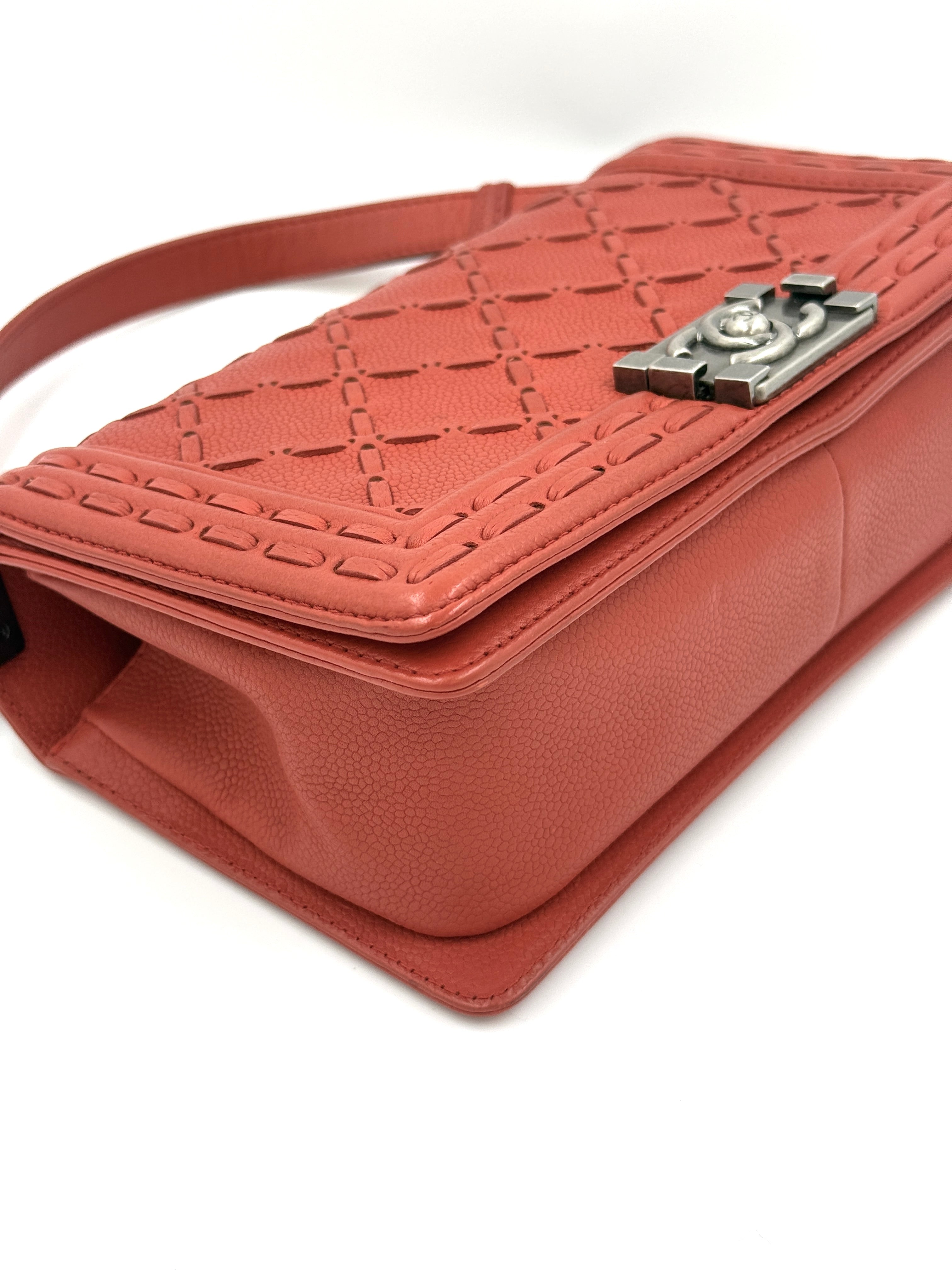 Pre-Owned Chanel Paris-Dallas Boy Bag Whipstitch Caviar - Authenticated