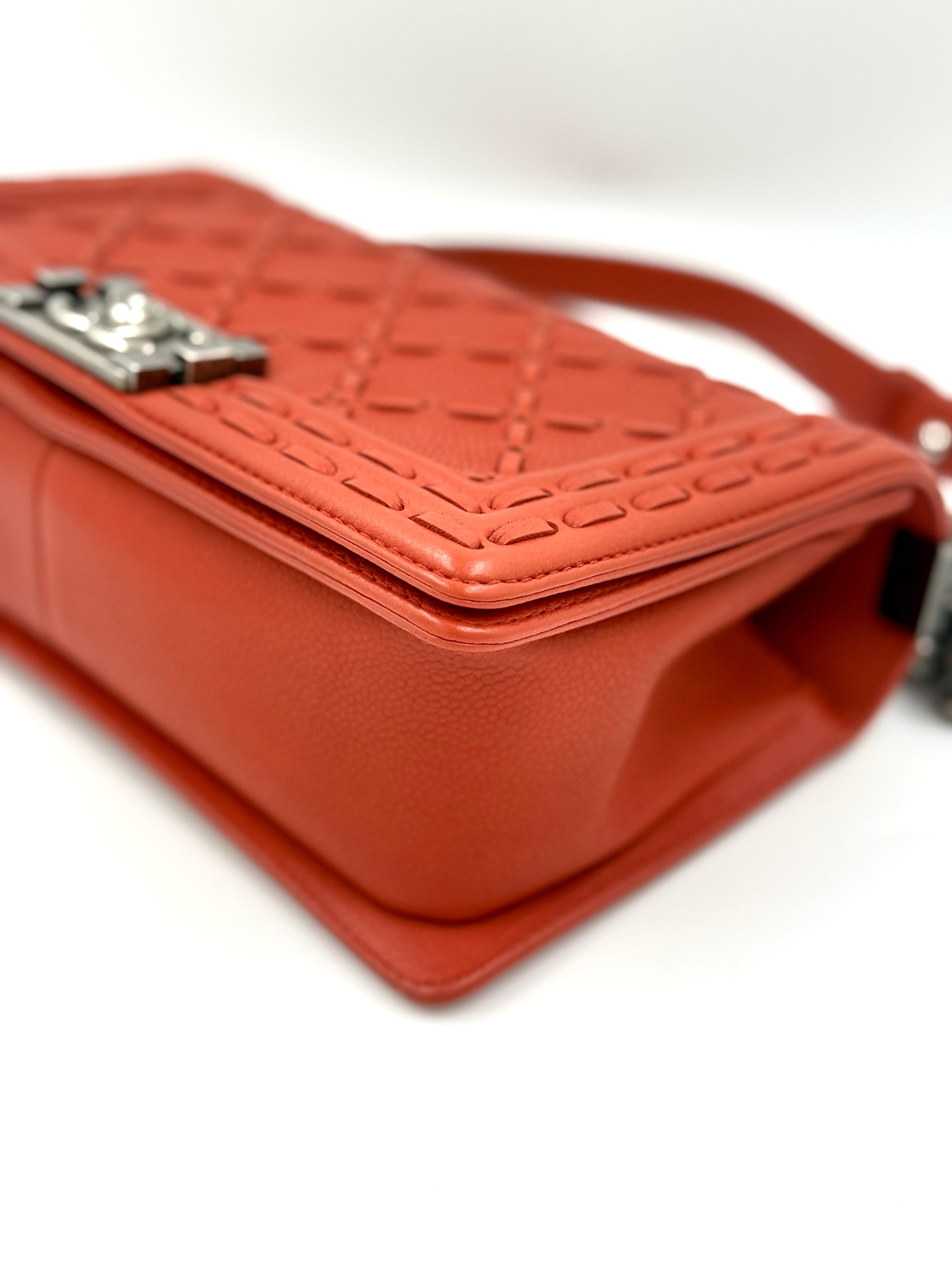 Pre-Owned Chanel Paris-Dallas Boy Bag Whipstitch Caviar - Authenticated