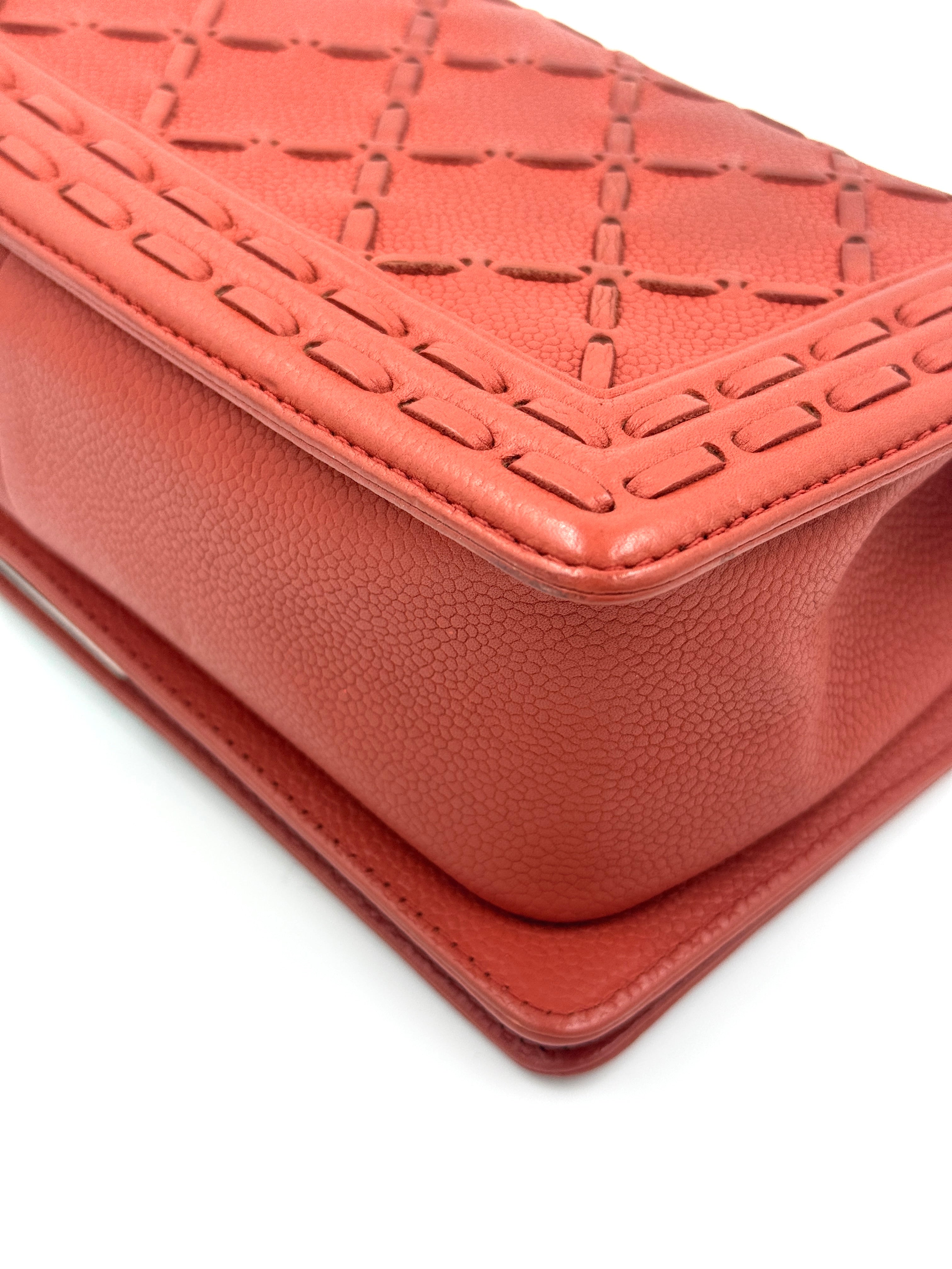 Pre-Owned Chanel Paris-Dallas Boy Bag Whipstitch Caviar - Authenticated