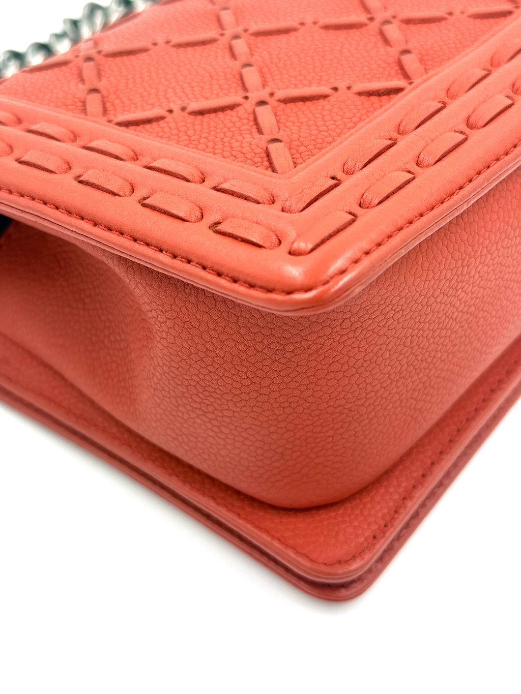 Pre-Owned Chanel Paris-Dallas Boy Bag Whipstitch Caviar - Authenticated
