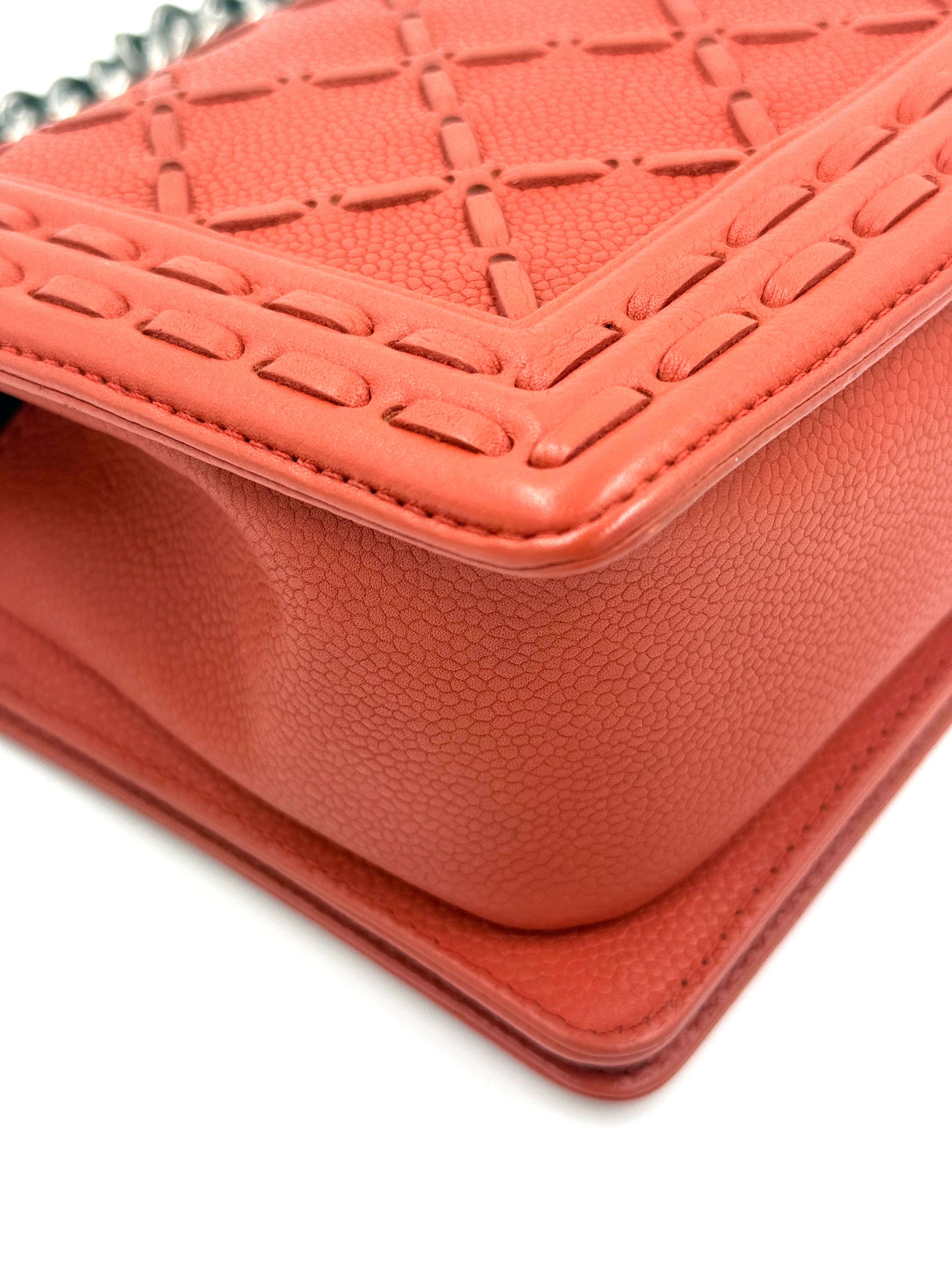 Pre-Owned Chanel Paris-Dallas Boy Bag Whipstitch Caviar - Authenticated