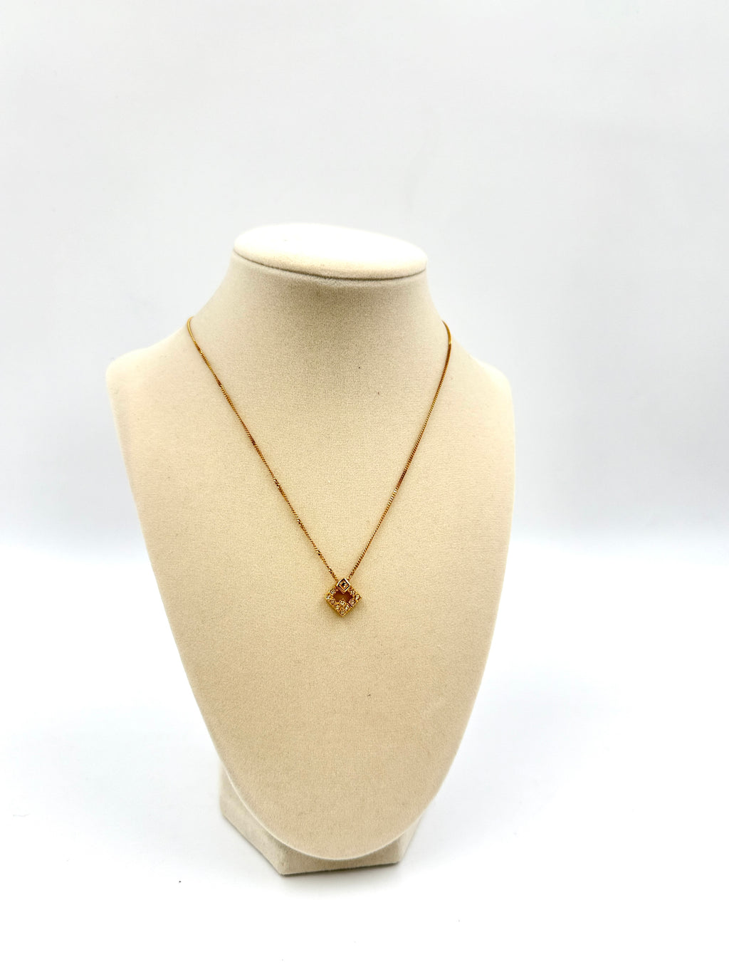 Pre-Owned Givenchy Vintage Crystal Pendant Necklace - Authenticated