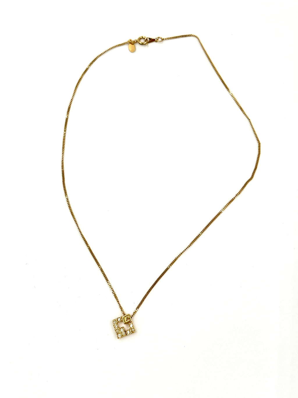 Pre-Owned Givenchy Vintage Crystal Pendant Necklace - Authenticated