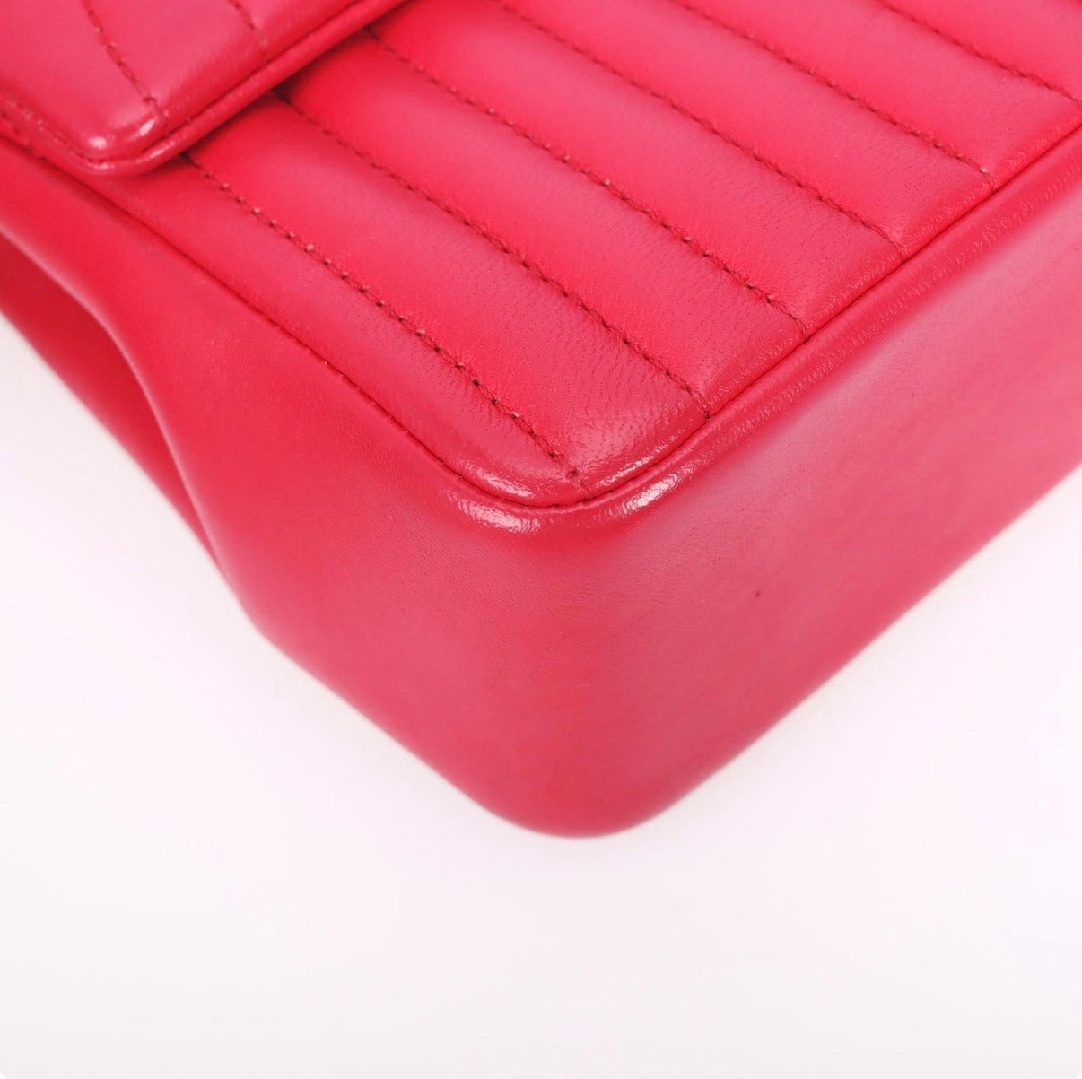 Pre-Owned Chanel Borse Romane Single Flap Red - Authenticated
