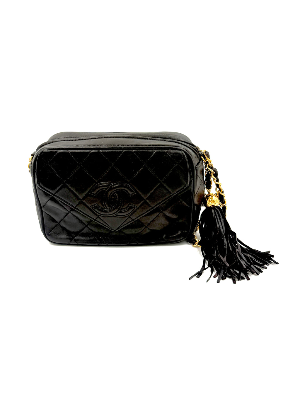 Pre-Owned Chanel CC Camera Bag Chocolate Brown Lambskin - Authenticated