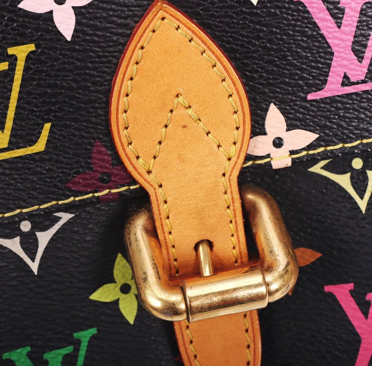 Pre-Owned Louis Vuitton Black Monogram Multicolore Canvas Priscilla Bag - Authenticated