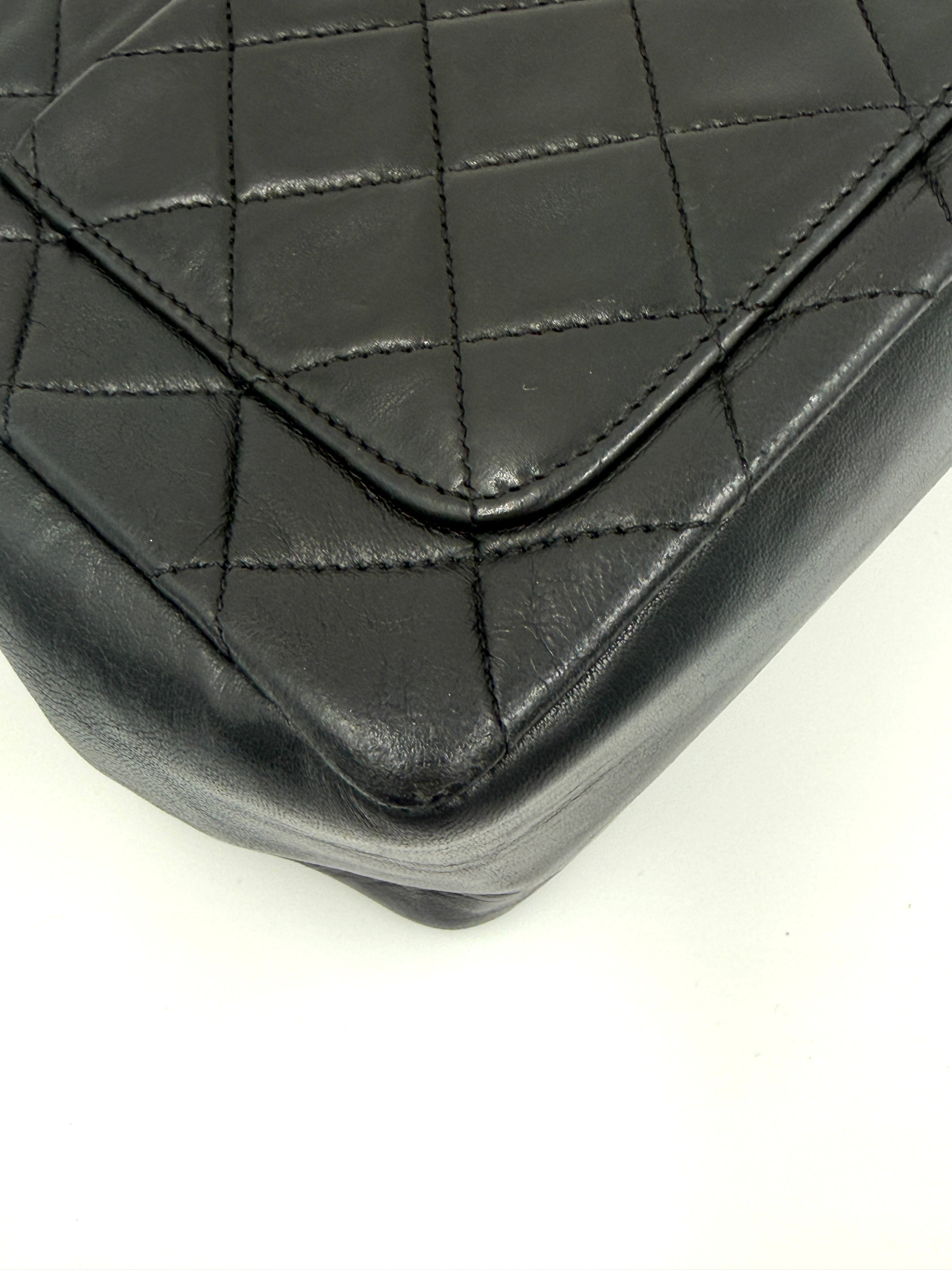 Pre-Owned Chanel  Rare Lambskin CC Chain Flap Bag Crossbody with Wallet - Authenticated