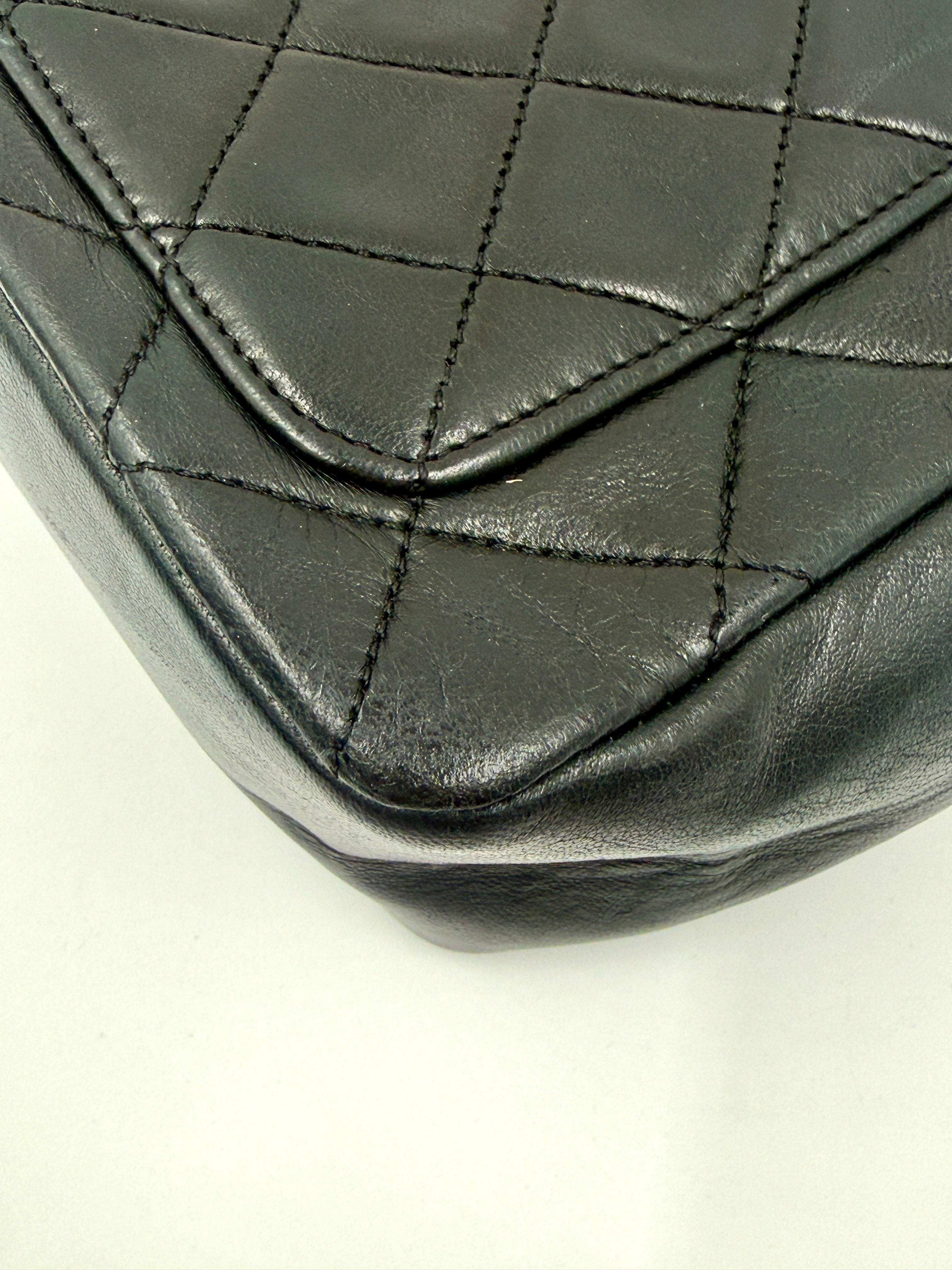 Pre-Owned Chanel  Rare Lambskin CC Chain Flap Bag Crossbody with Wallet - Authenticated