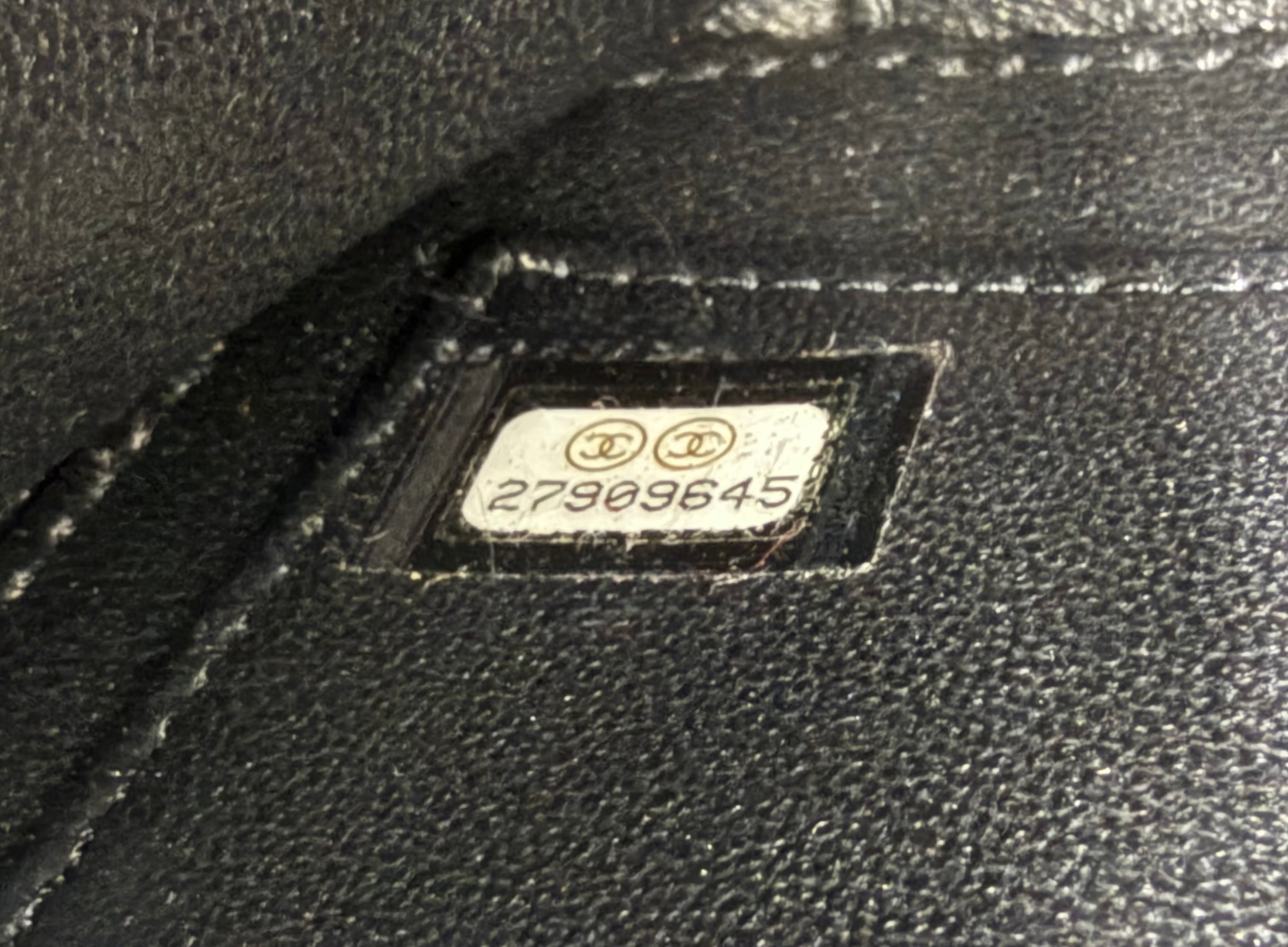 Pre-owned Chanel Black Small Filligree Tweed Vanity with Beading - Authenticated