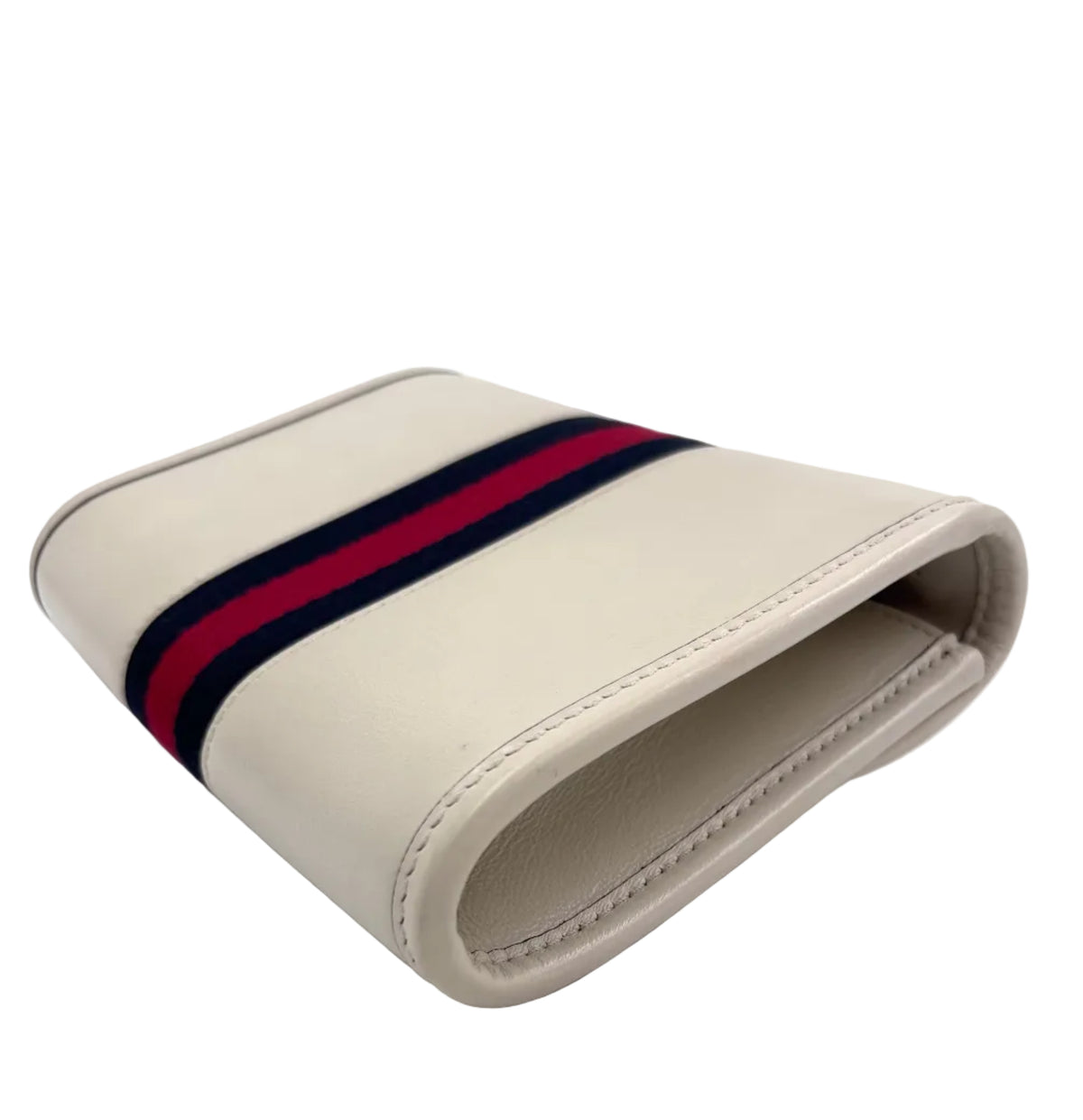 Pre-owned Gucci Rajah Tiger Head Mini Crossbody Bag in Cream Leather - Authenticated