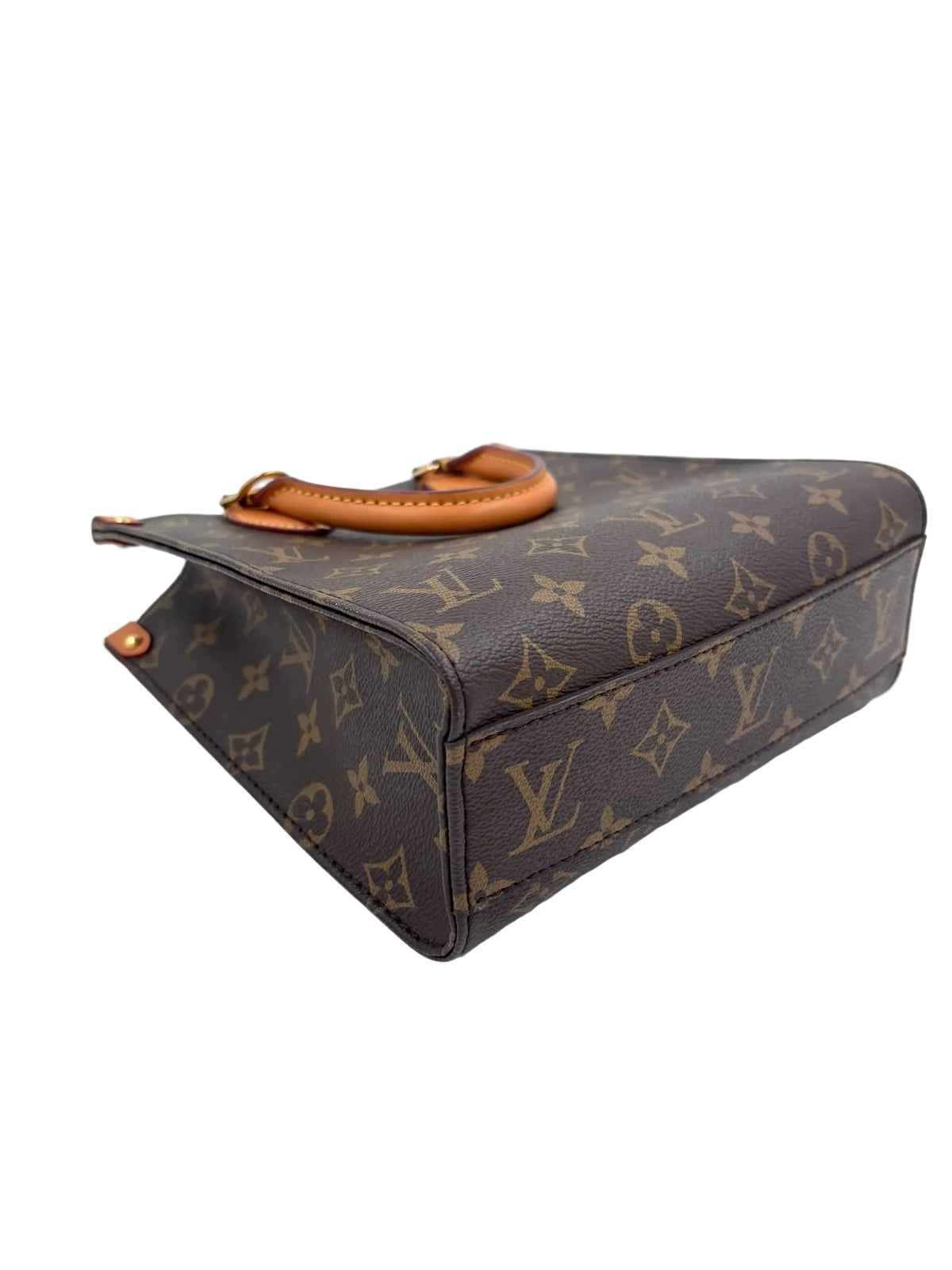 Pre-owned Louis Vuitton Sac Plat BB Monogram Canvas - Authenticated