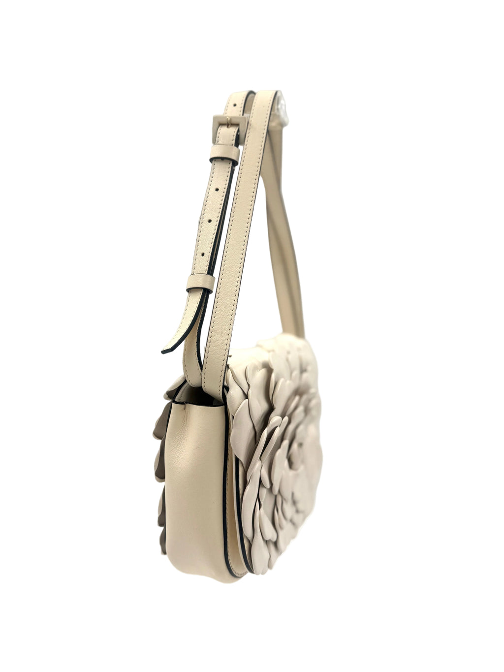 Pre-Owned Valentino Ivory Leather 03 Rose Edition Atelier Crossbody/Shoulder Bag - Authenticated