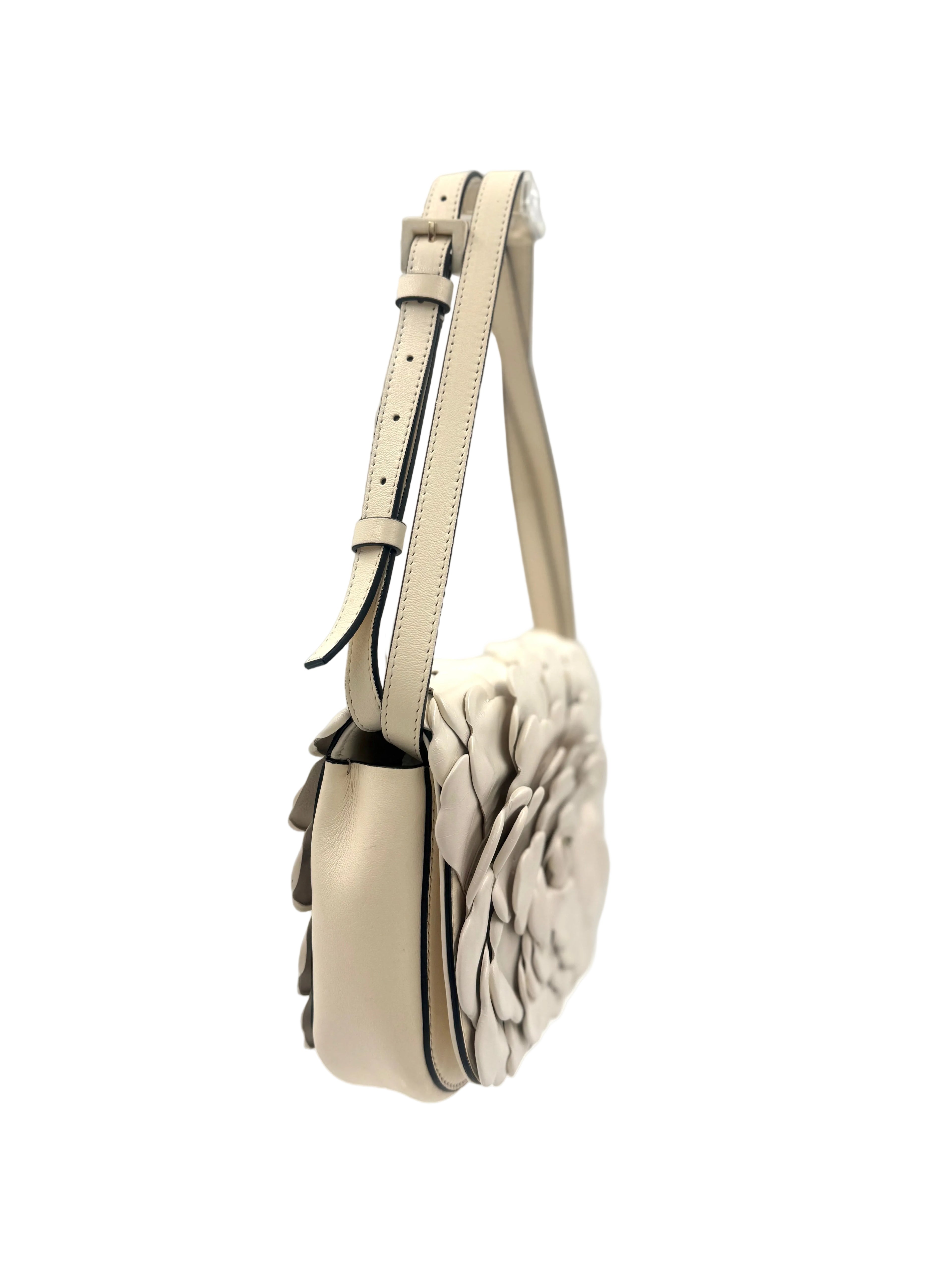 Pre-Owned Valentino Ivory Leather 03 Rose Edition Atelier Crossbody/Shoulder Bag - Authenticated
