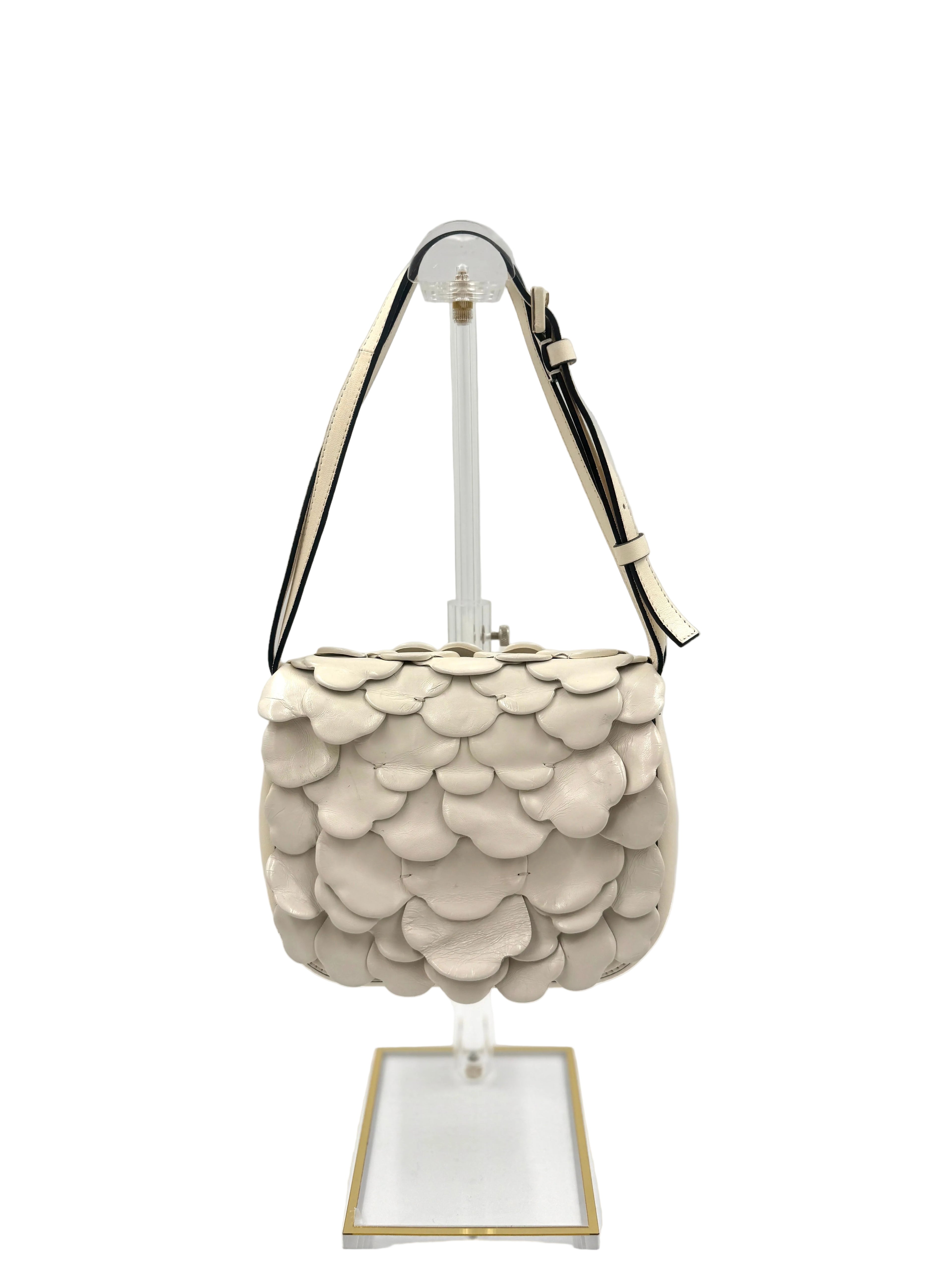 Pre-Owned Valentino Ivory Leather 03 Rose Edition Atelier Crossbody/Shoulder Bag - Authenticated