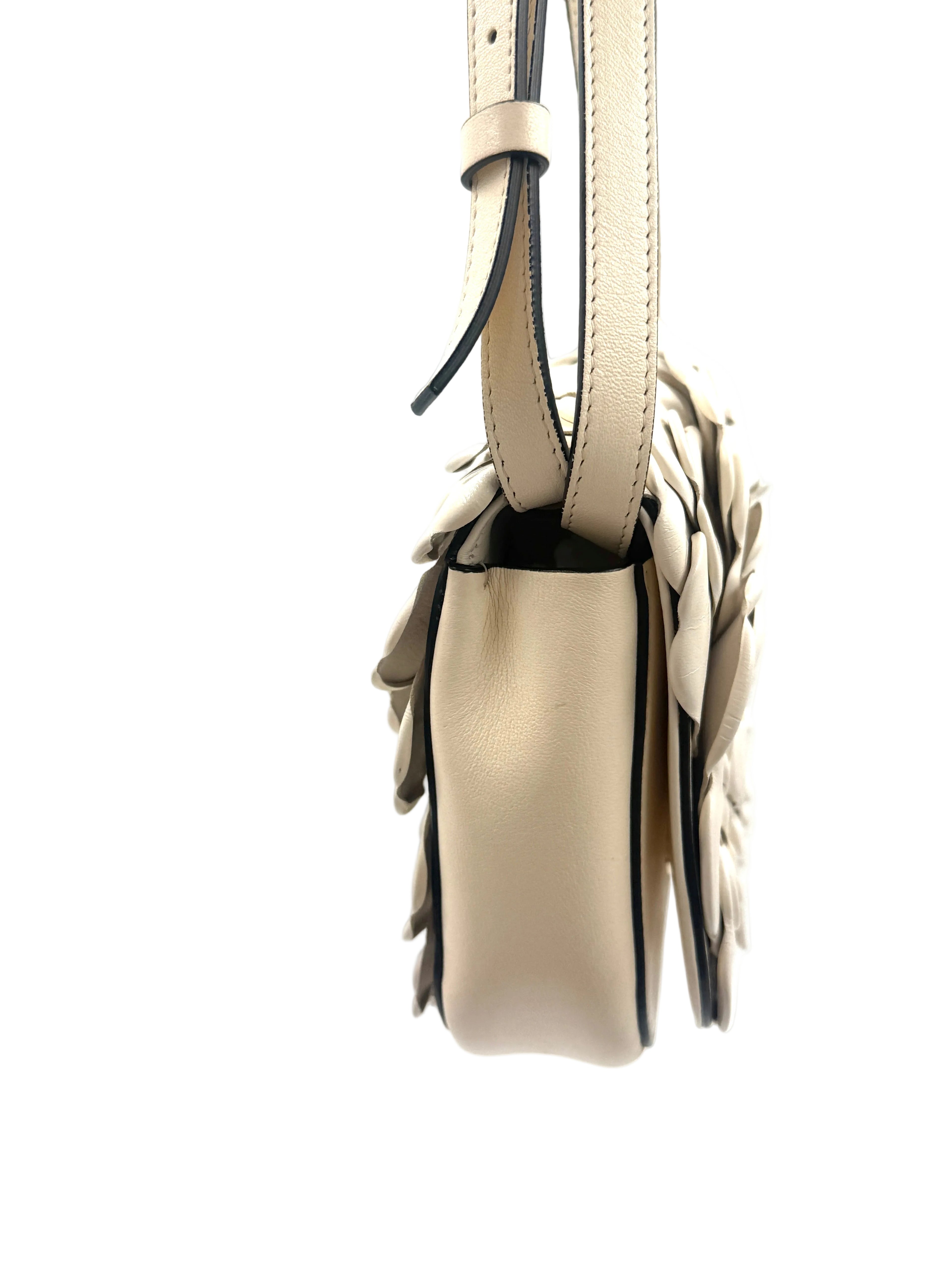 Pre-Owned Valentino Ivory Leather 03 Rose Edition Atelier Crossbody/Shoulder Bag - Authenticated