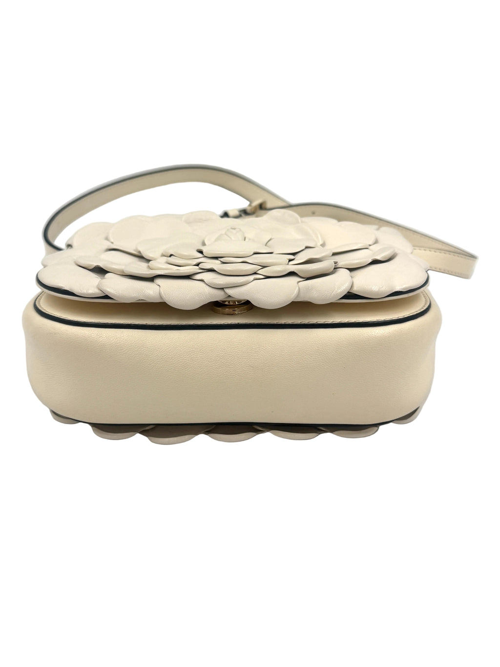 Pre-Owned Valentino Ivory Leather 03 Rose Edition Atelier Crossbody/Shoulder Bag - Authenticated