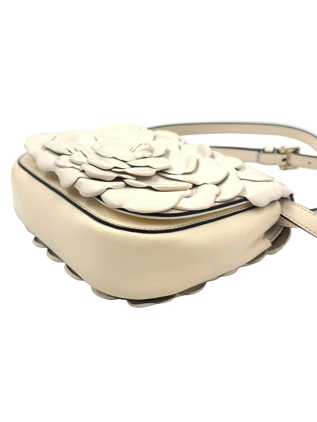 Pre-Owned Valentino Ivory Leather 03 Rose Edition Atelier Crossbody/Shoulder Bag - Authenticated