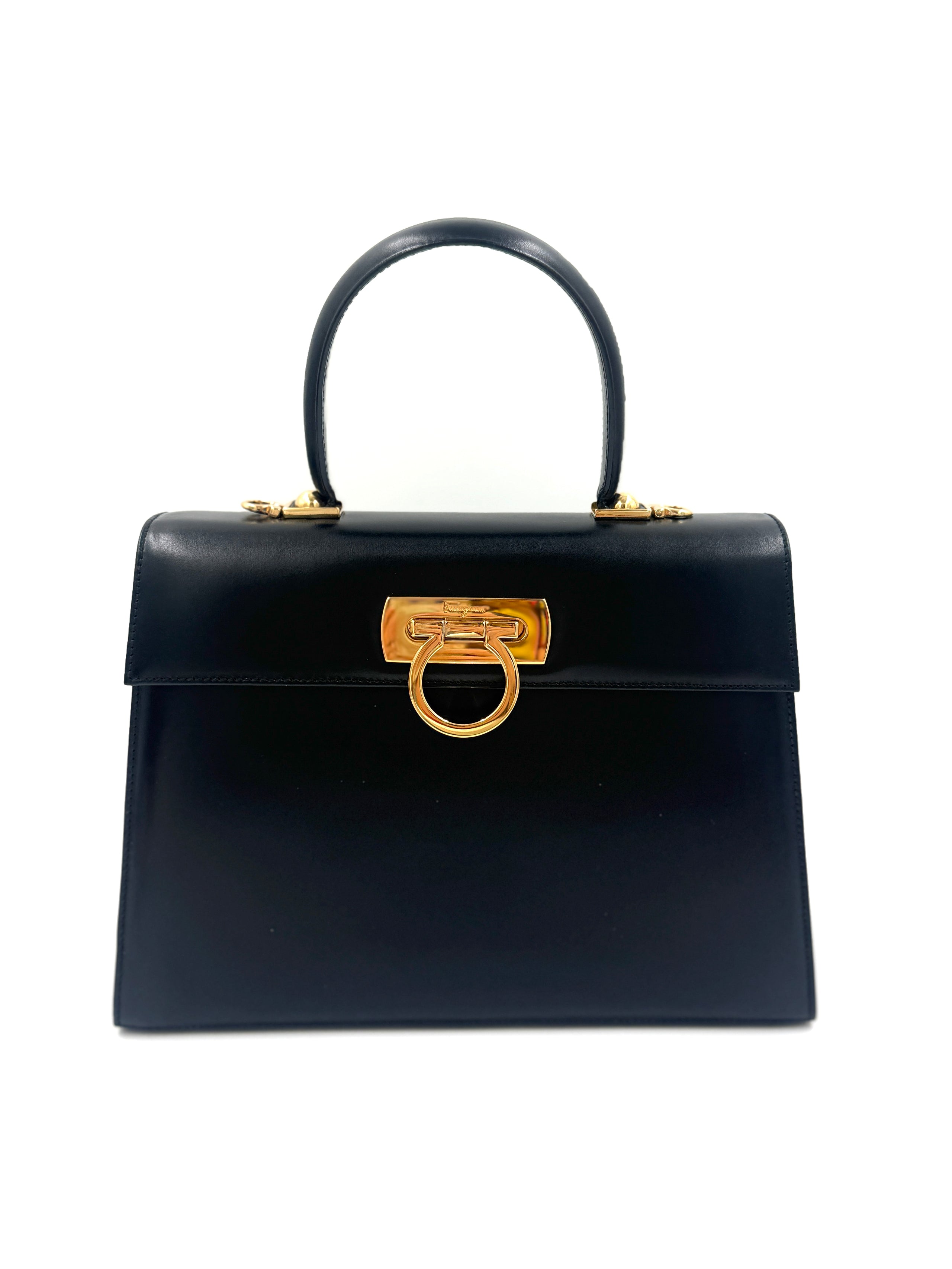 Pre-Owned Salvatore Ferragamo Gancini 2 Way Bag - Shoulder/Handle Bag - Authenticated