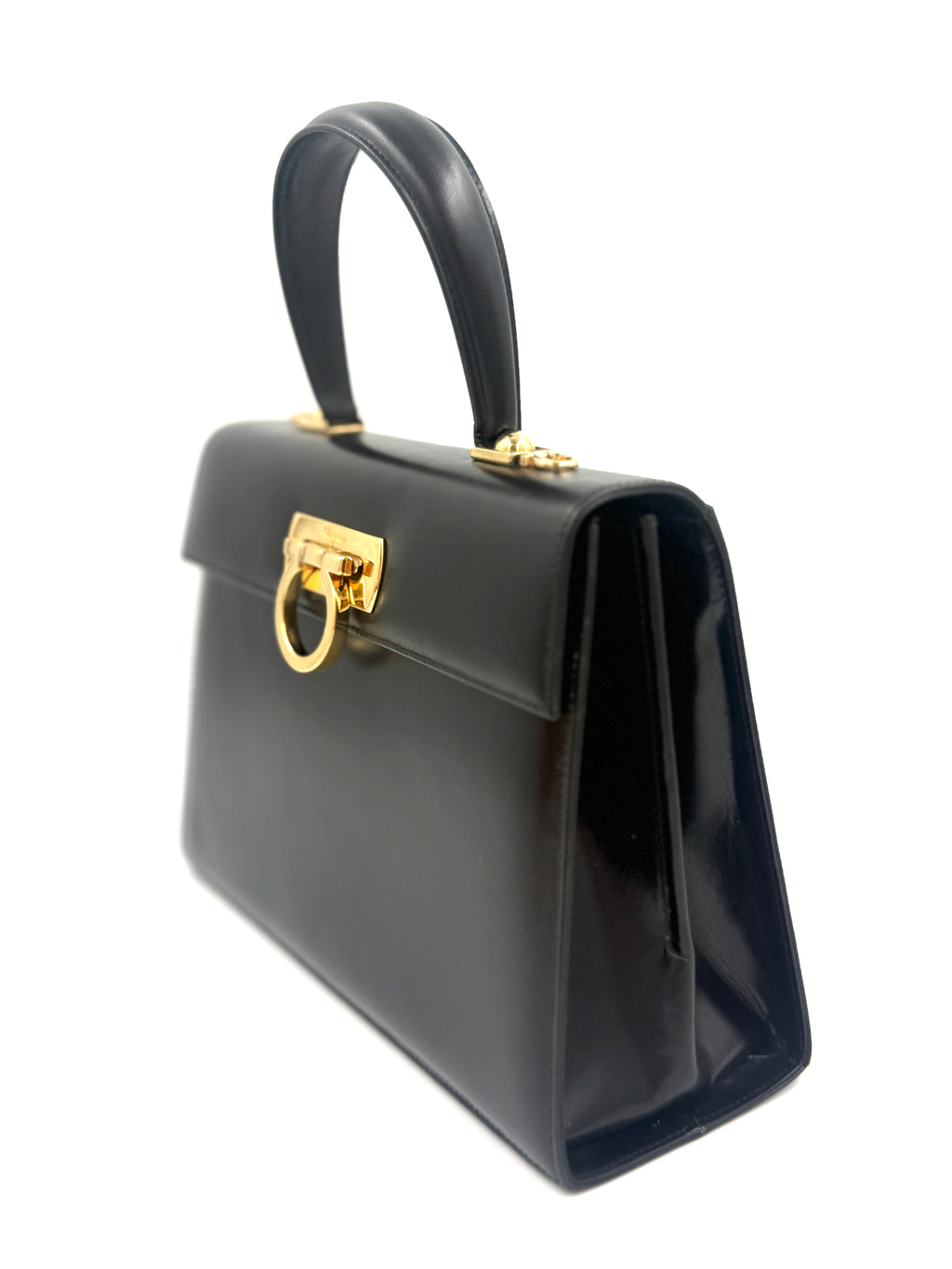 Pre-Owned Salvatore Ferragamo Gancini 2 Way Bag - Shoulder/Handle Bag - Authenticated