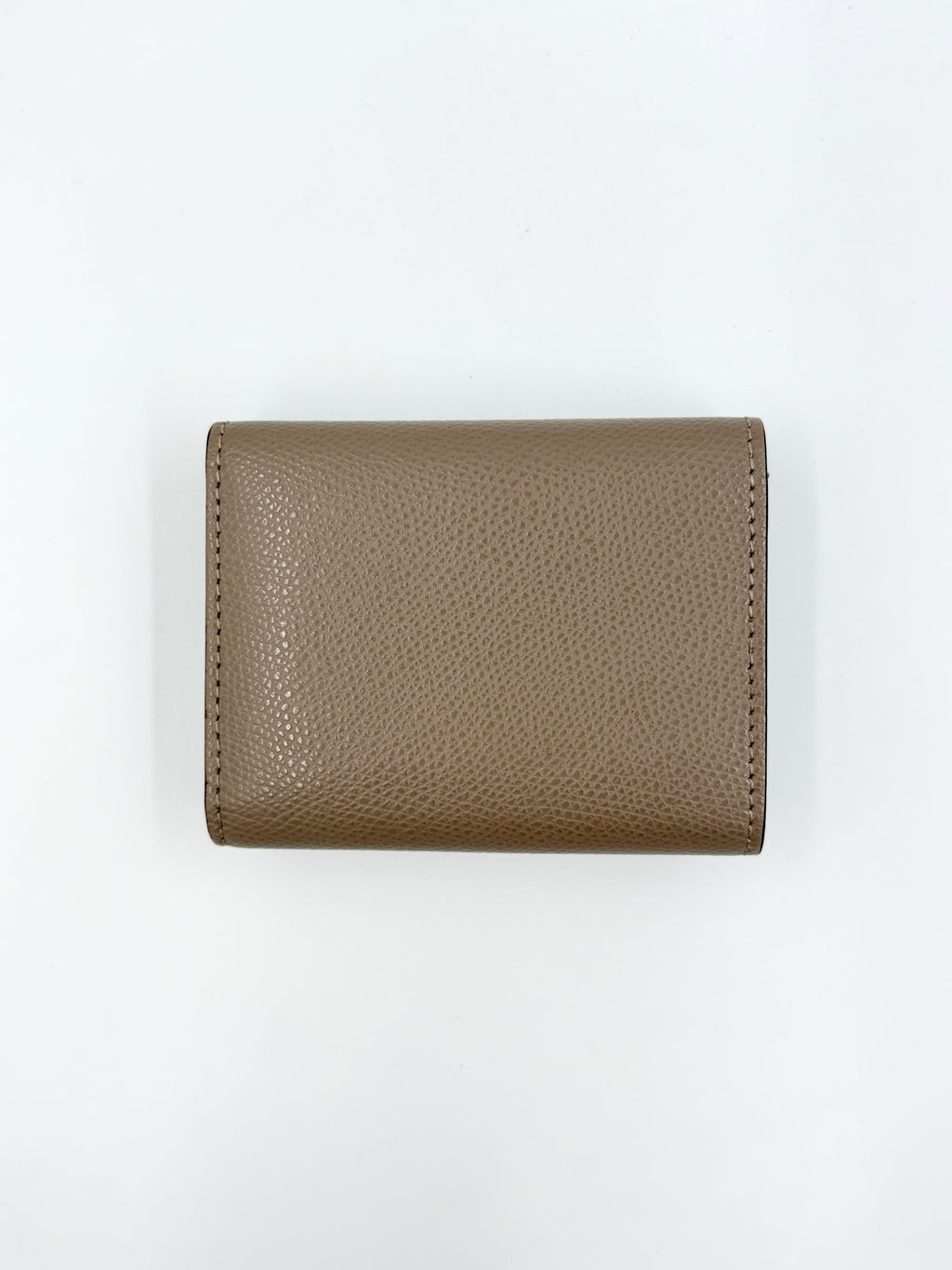 Pre-owned Brown Fendi FF Diamonds Tri-Fold Wallet Gold Hardware - Authenticated