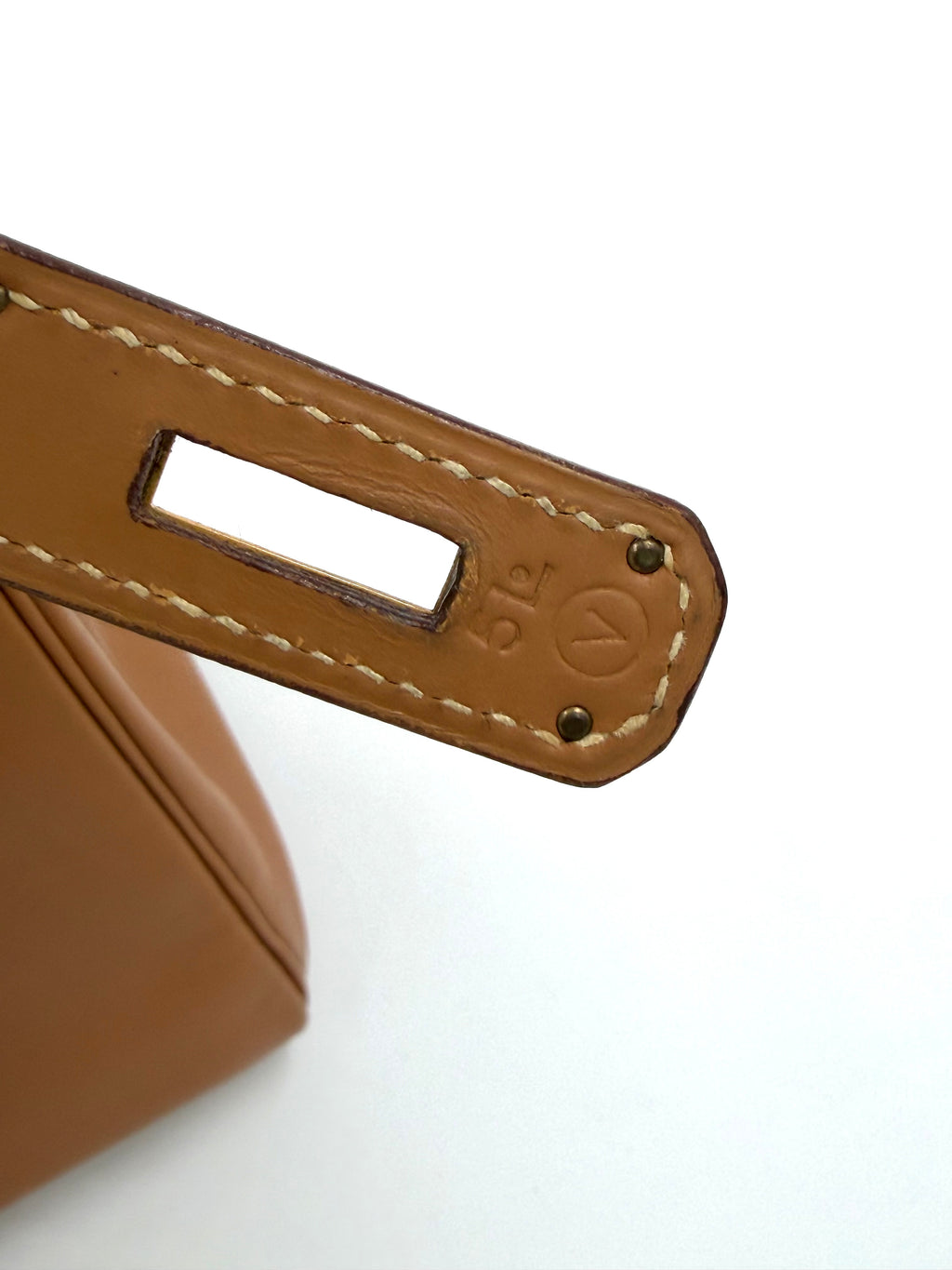Pre-owned Hermès Vintage 1992 Kelly 28 Gold Gulliver Leather GHW - Authenticated