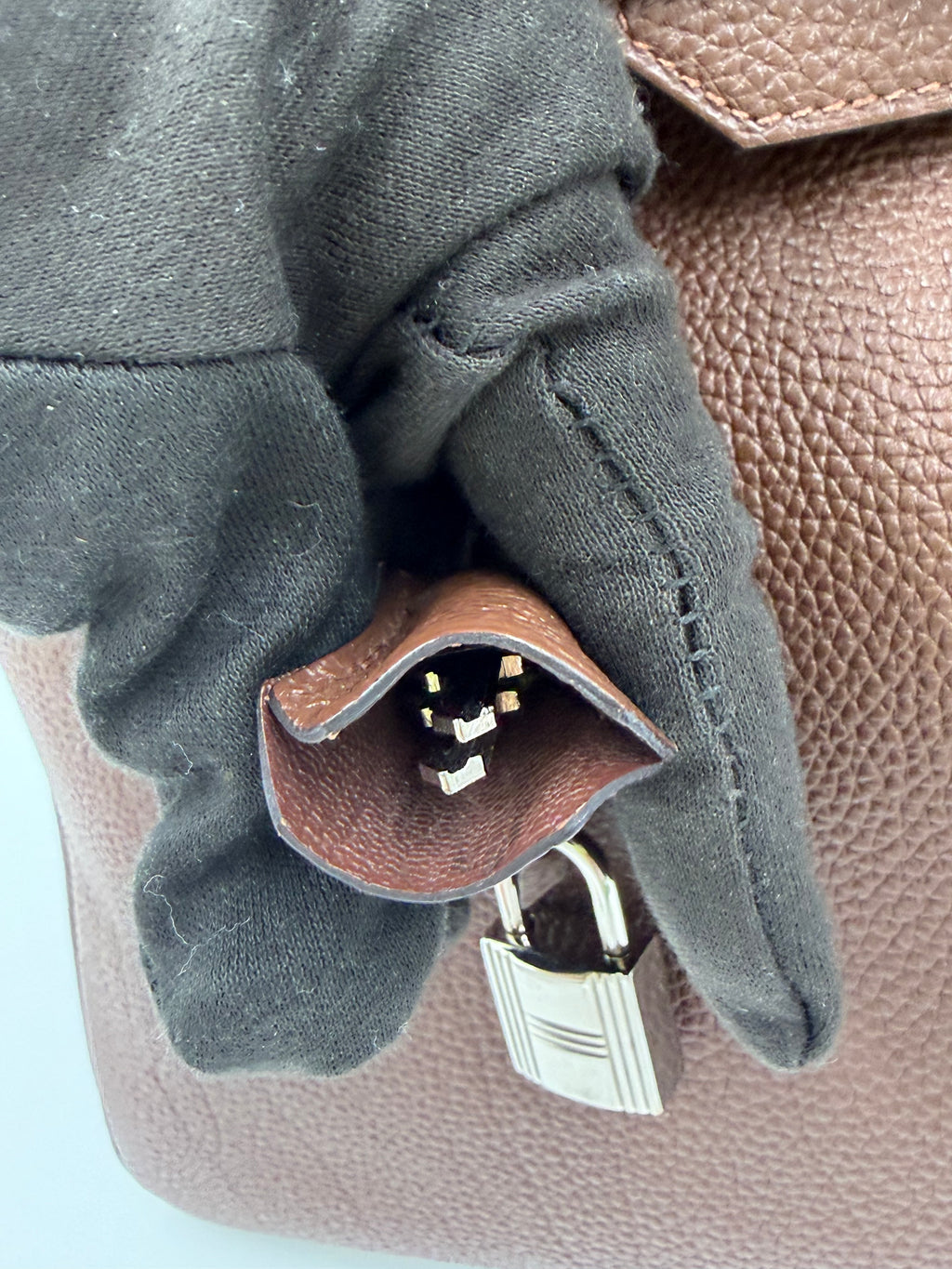 Pre-owned Hermès Birkin 35 Chocolat Togo Leather PHW - Authenticated