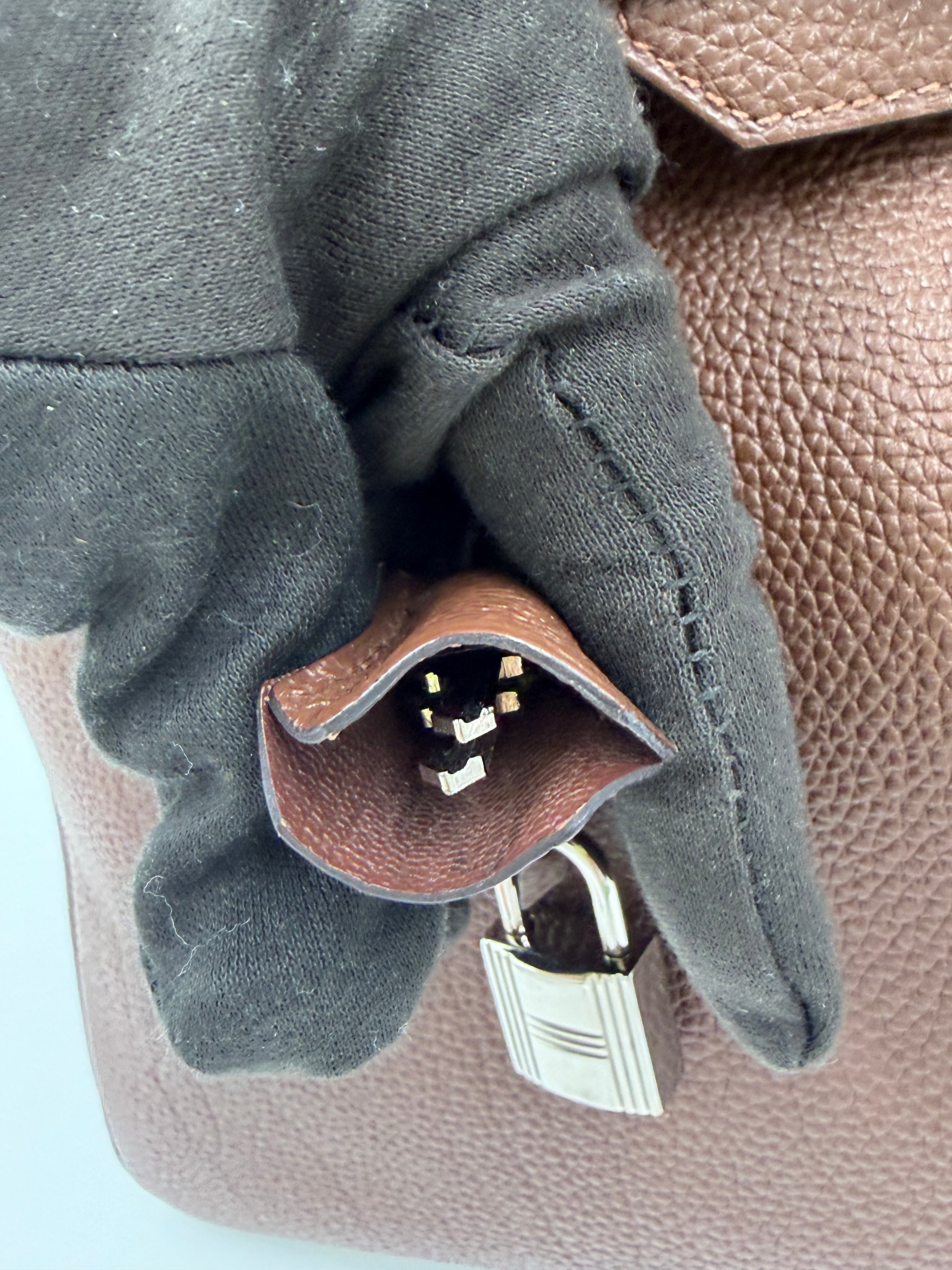 Pre-owned Hermès Birkin 35 Chocolat Togo Leather PHW - Authenticated