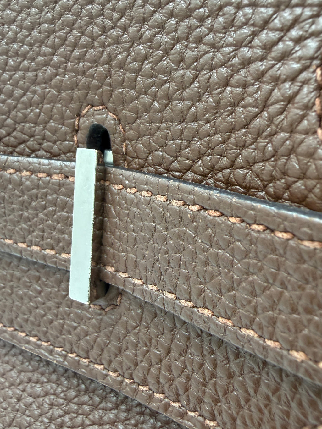 Pre-owned Hermès Birkin 35 Chocolat Togo Leather PHW - Authenticated