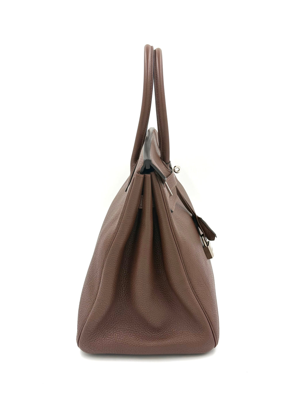 Pre-owned Hermès Birkin 35 Chocolat Togo Leather PHW - Authenticated