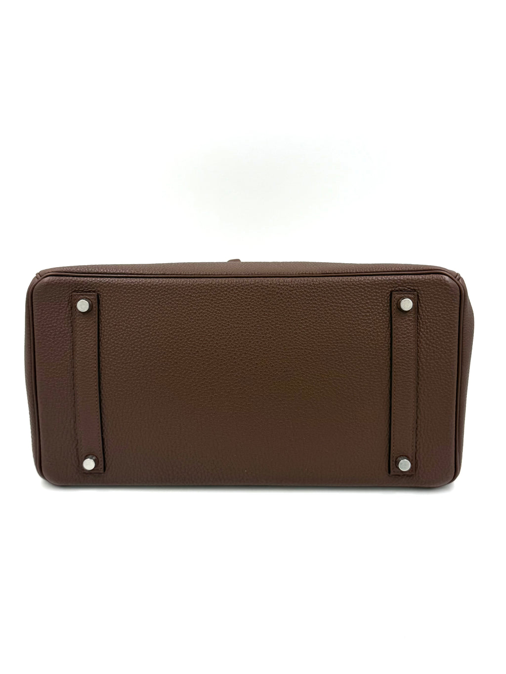 Pre-owned Hermès Birkin 35 Chocolat Togo Leather PHW - Authenticated
