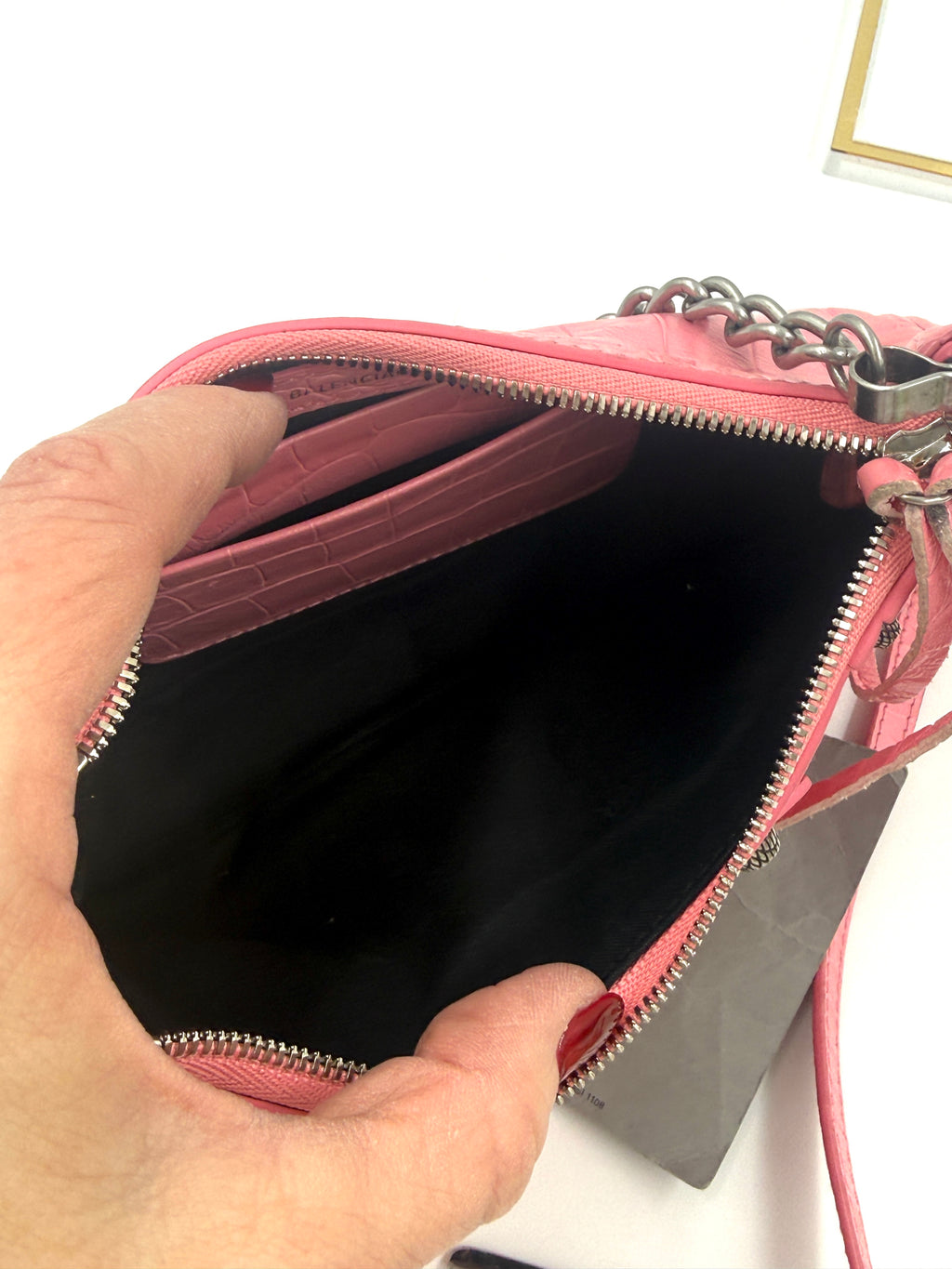 Pre-Owned Balenciaga Mini Le Cagole Bag Pink with Tag - Authenticated