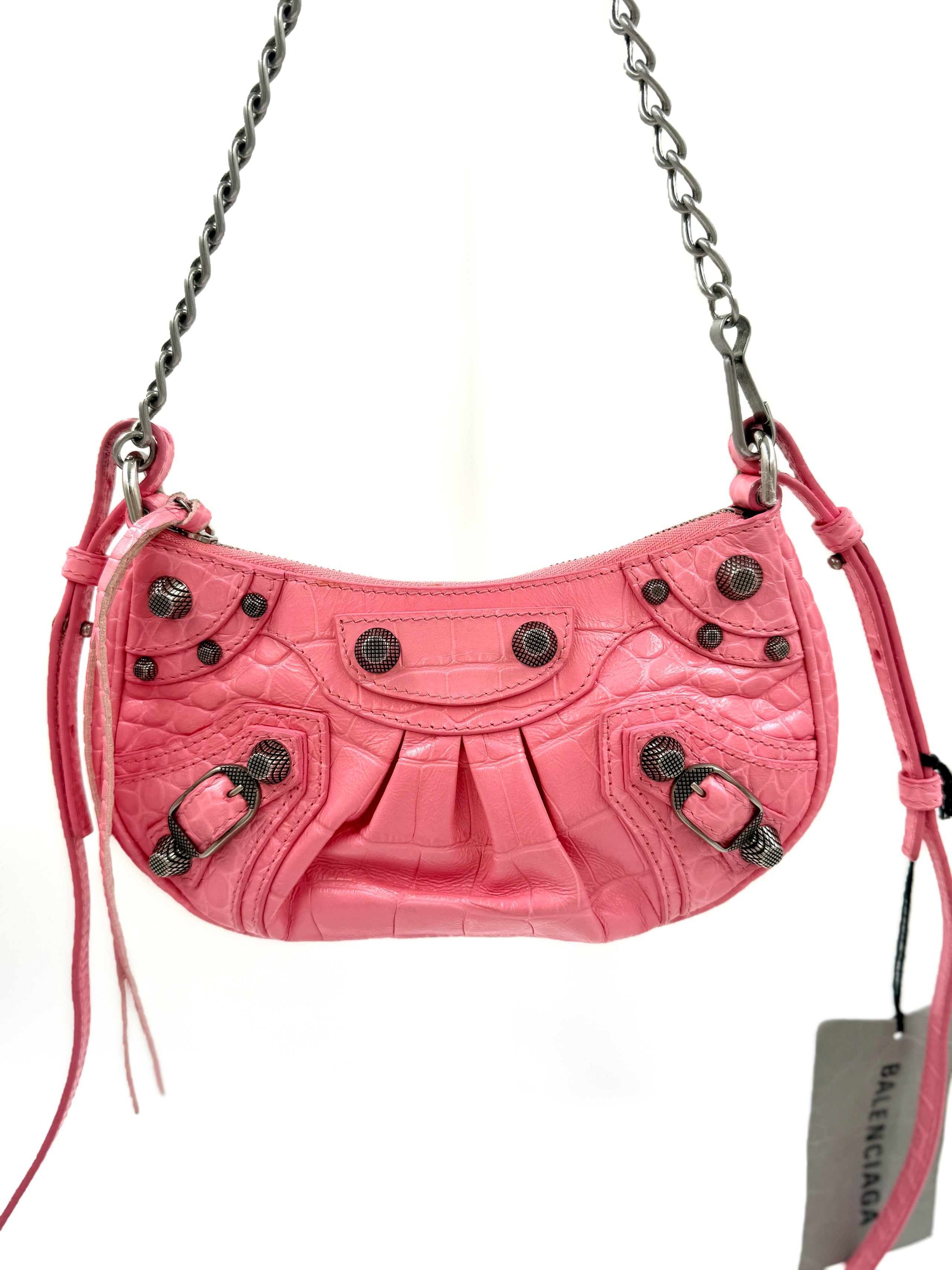 Pre-Owned Balenciaga Mini Le Cagole Bag Pink with Tag - Authenticated