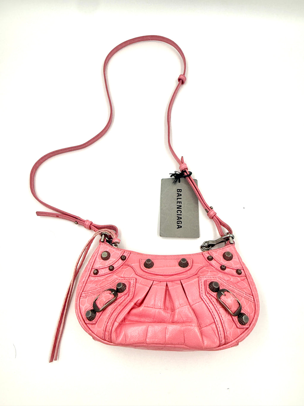 Pre-Owned Balenciaga Mini Le Cagole Bag Pink with Tag - Authenticated
