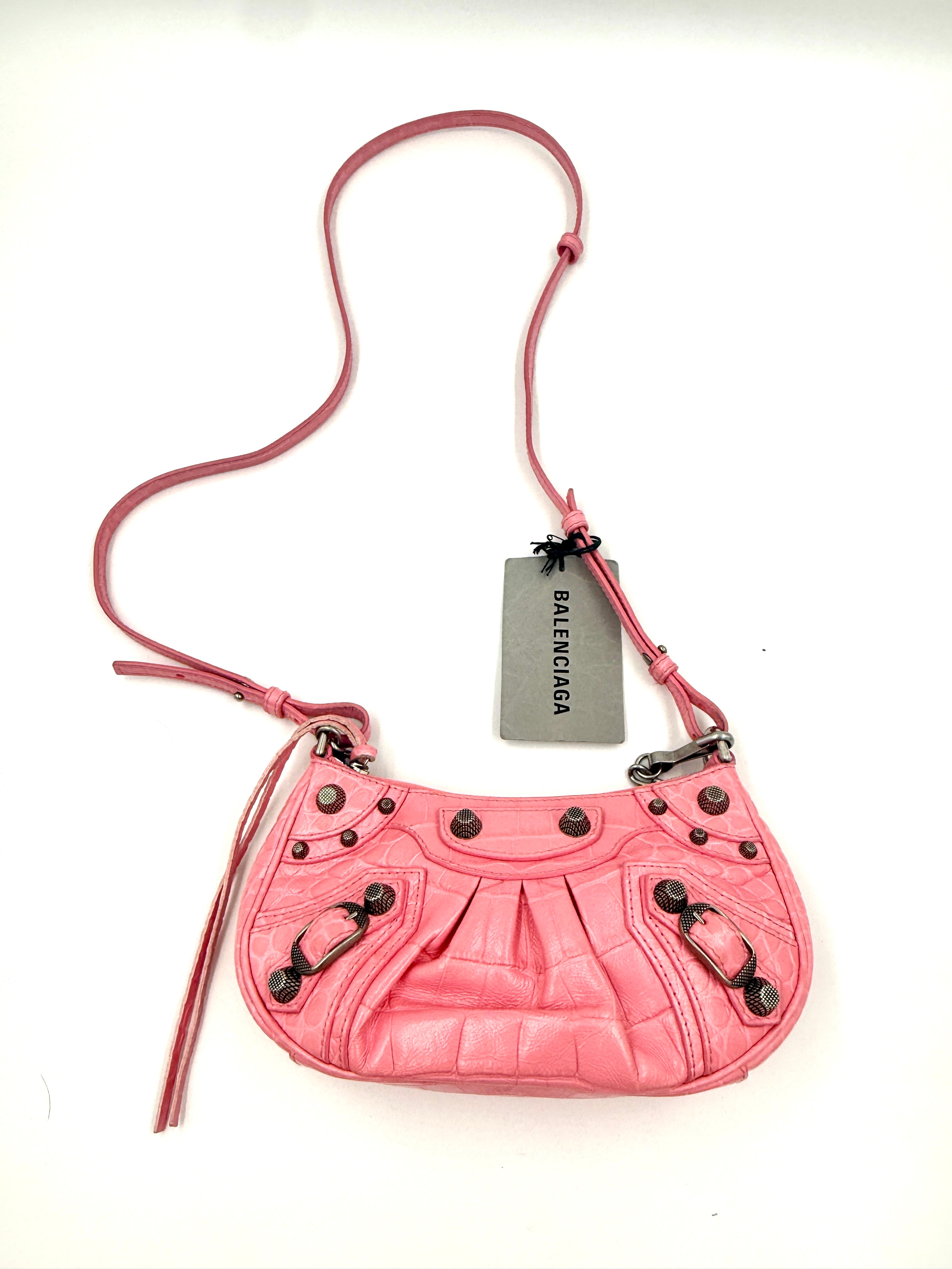 Pre-Owned Balenciaga Mini Le Cagole Bag Pink with Tag - Authenticated