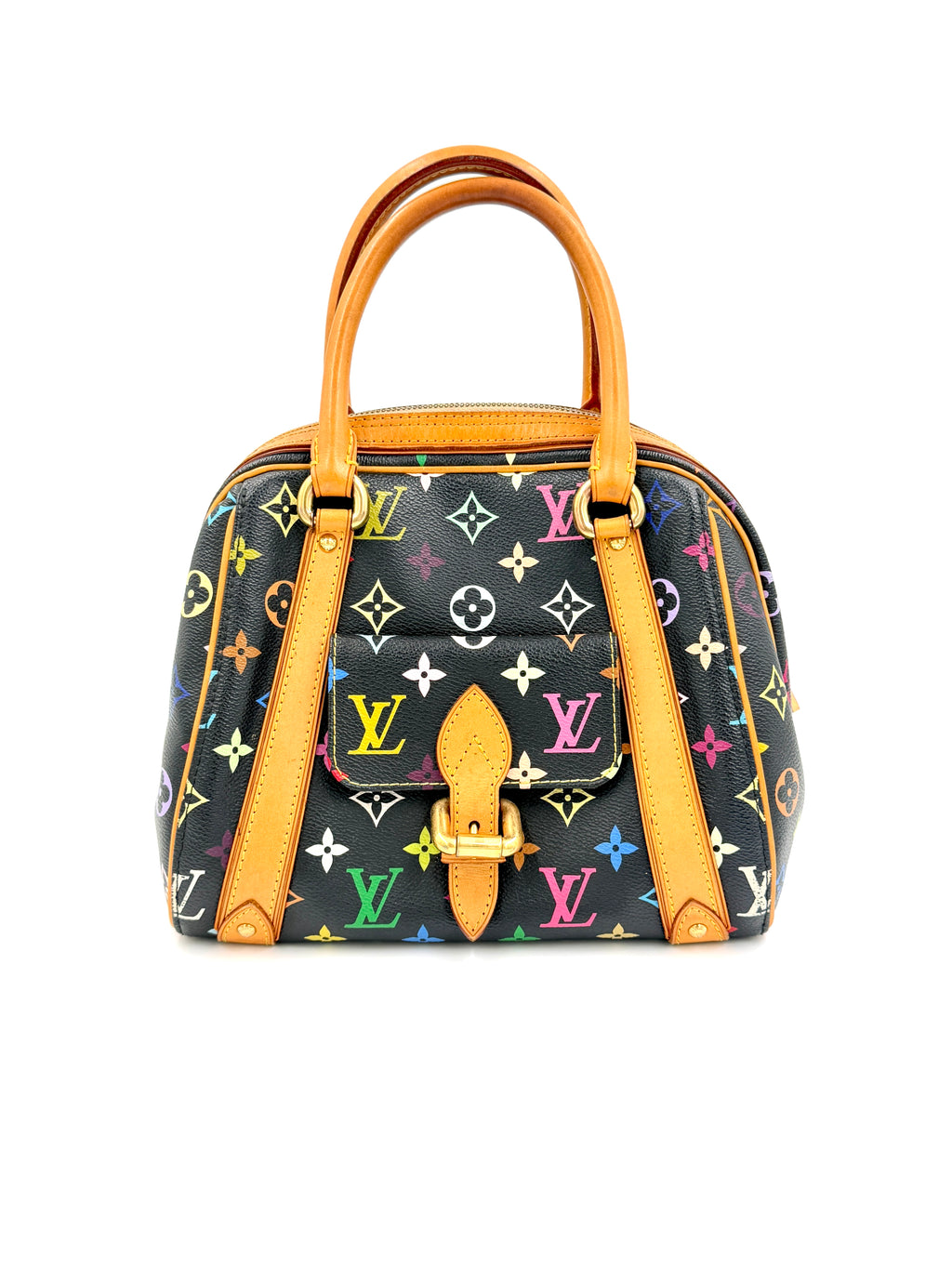 Pre-Owned Louis Vuitton Black Monogram Multicolore Canvas Priscilla Bag - Authenticated
