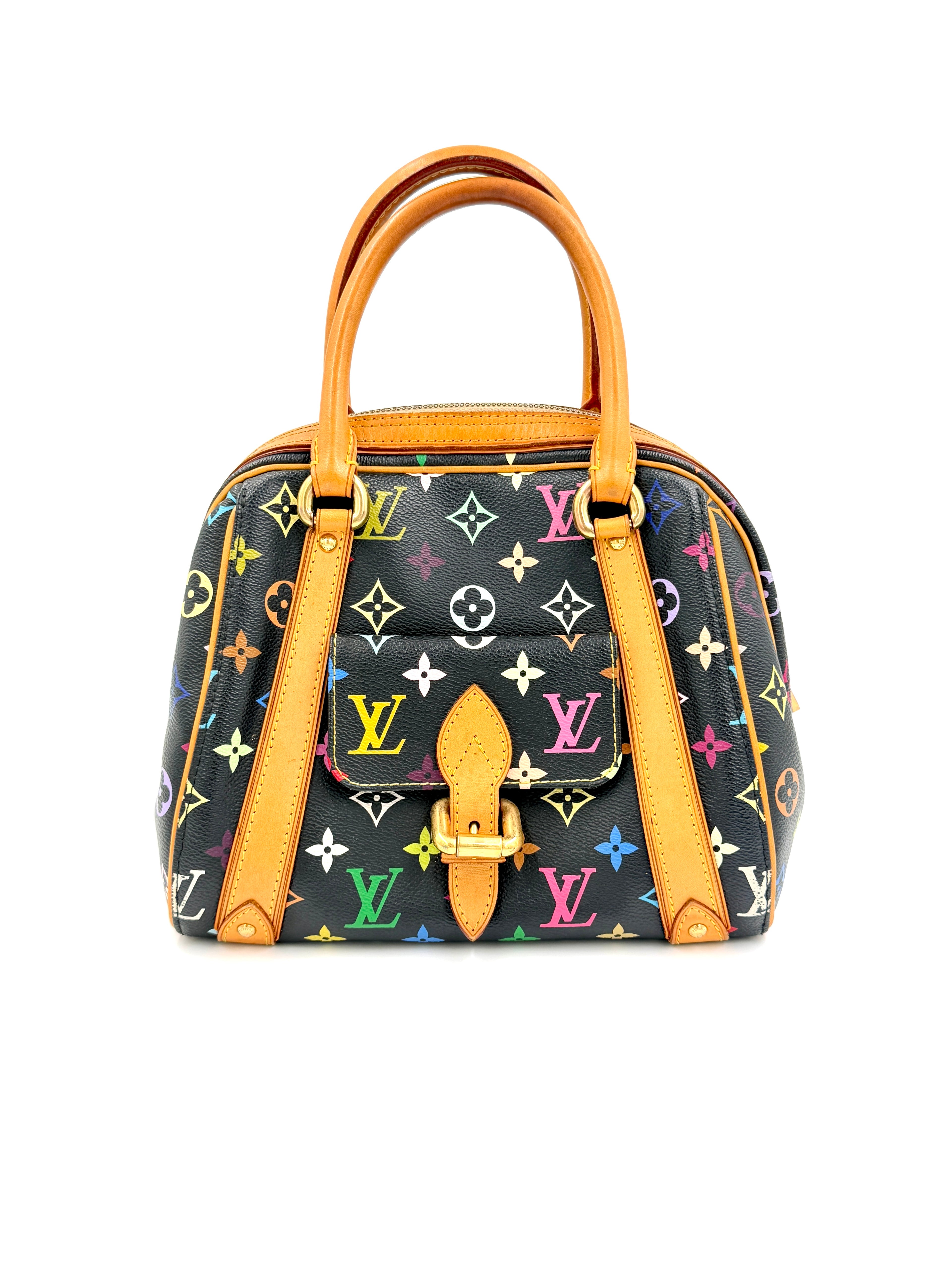 Pre-Owned Louis Vuitton Black Monogram Multicolore Canvas Priscilla Bag - Authenticated
