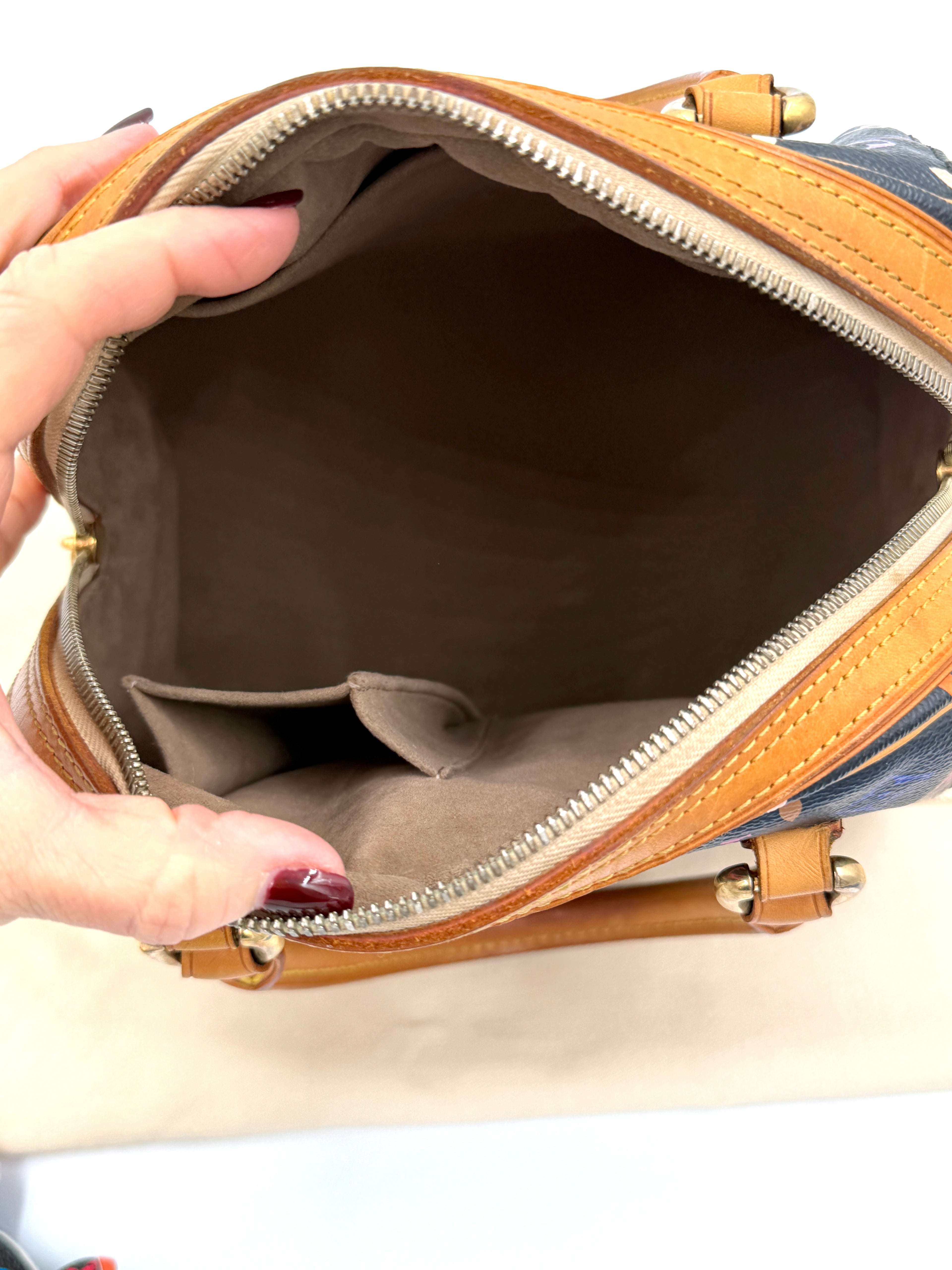 Pre-Owned Louis Vuitton Black Monogram Multicolore Canvas Priscilla Bag - Authenticated